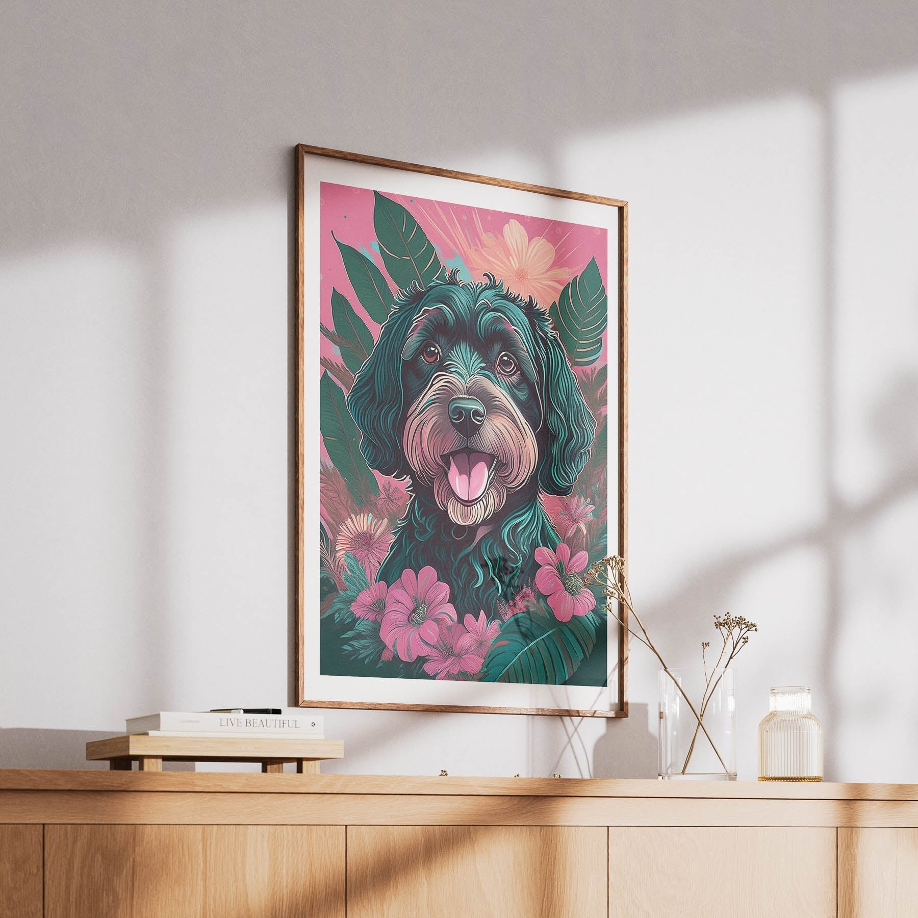 Irish Doodle Flowery Dog image 6