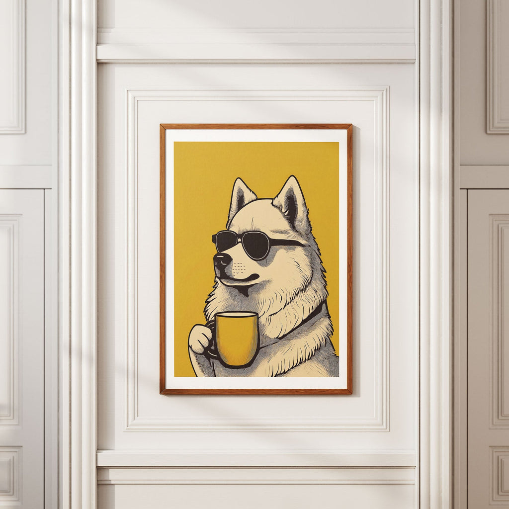 Samoyed Chillin Coffee Dog image 2