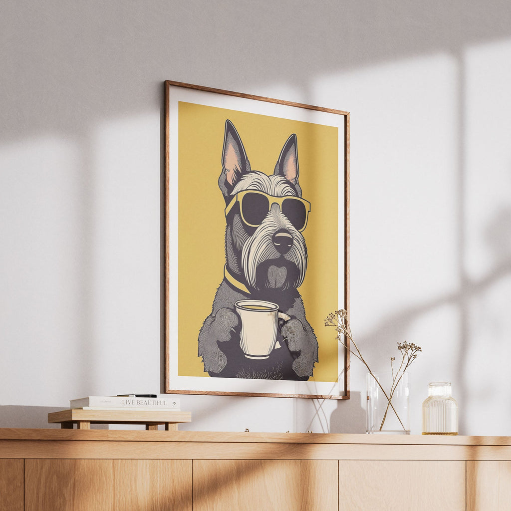Scottish Terrier Chillin Coffee Dog image 6