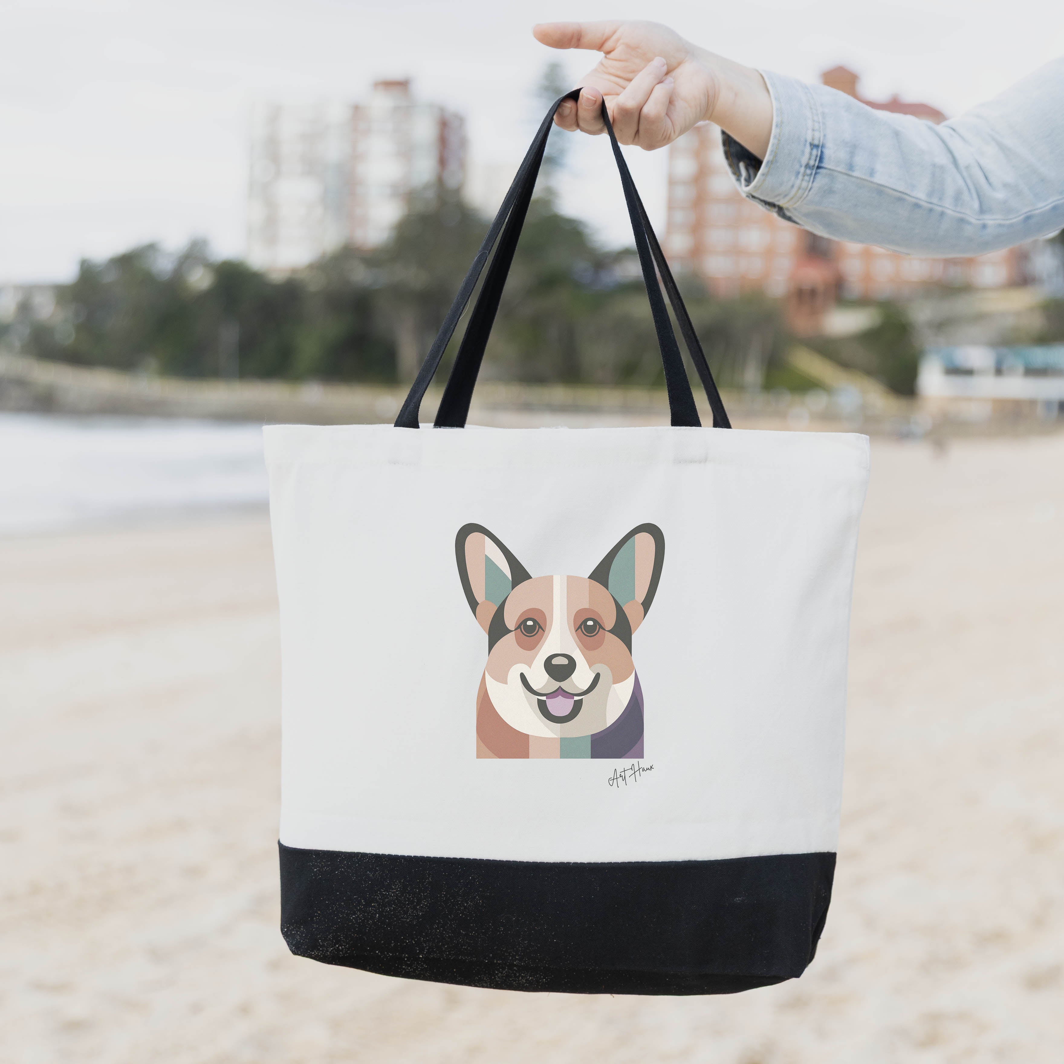Corgi Vintage Chic Graphic Bag image 1