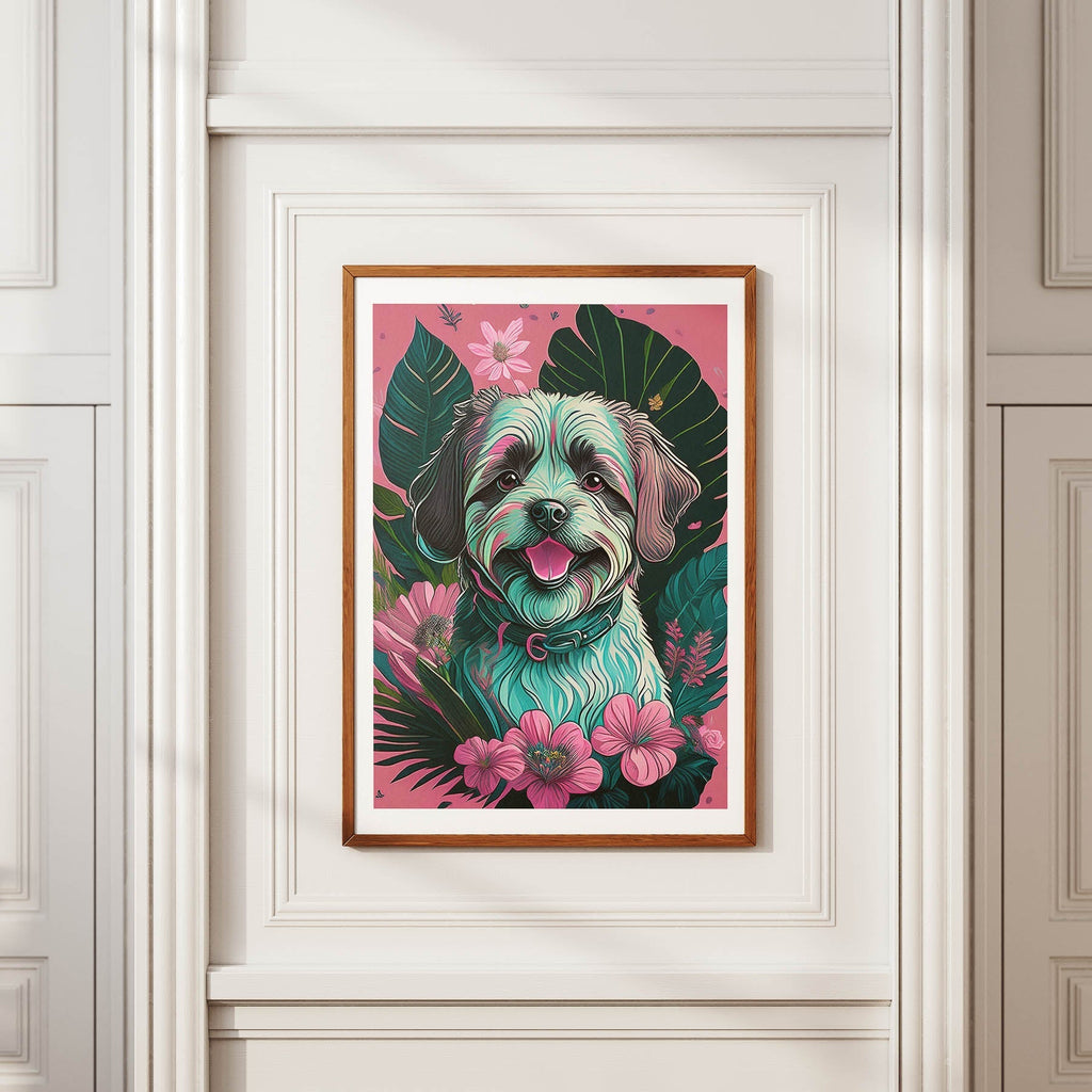 Maltese Flowery Dog image 3