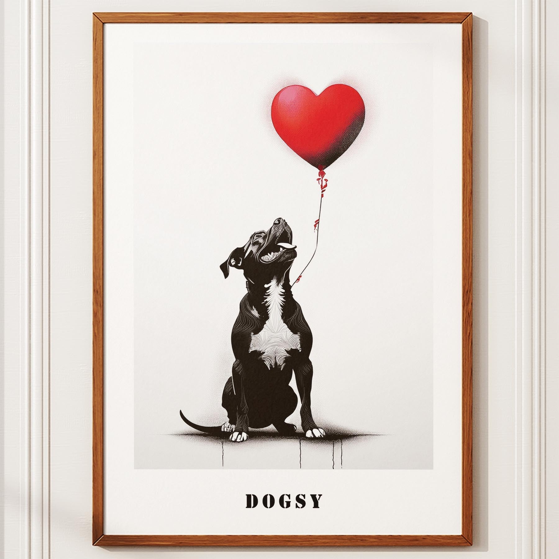 American Staffordshire Terrier DOGSY Series inspired by the Art of Banksy with t image 10