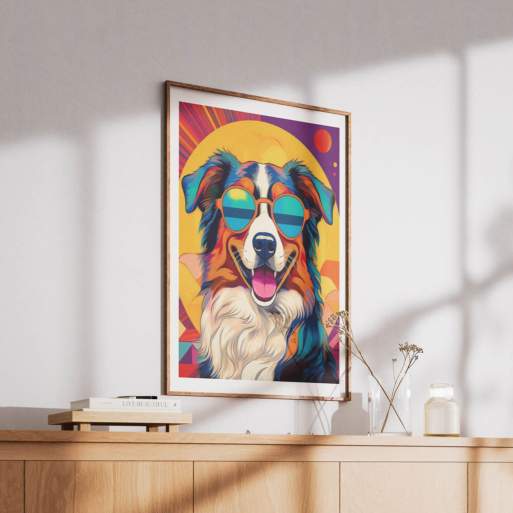 Australian Shepherd In Colourful Sunnies 3 image 6