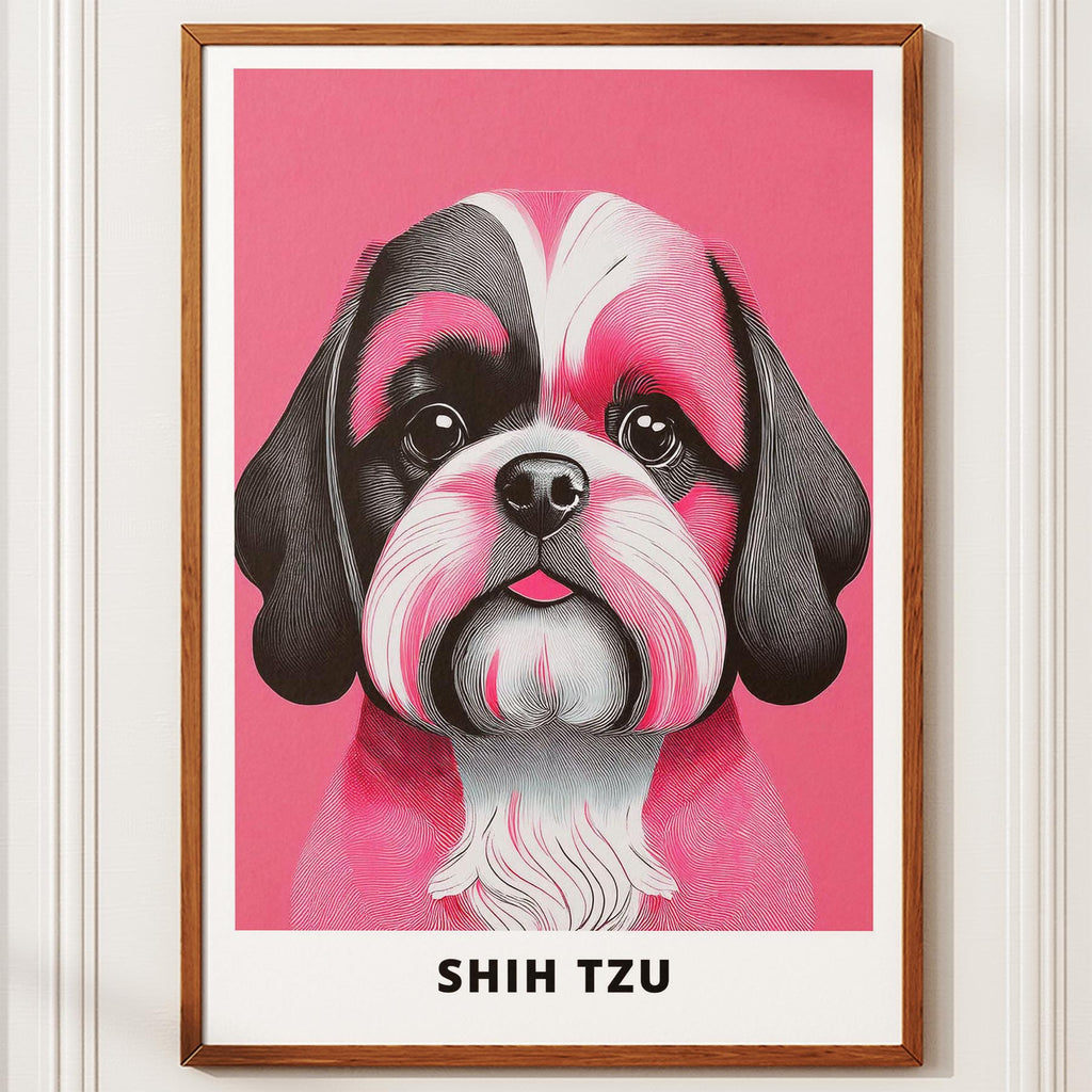 Shih Tzu Pink and Black Dog Series 1 image 10