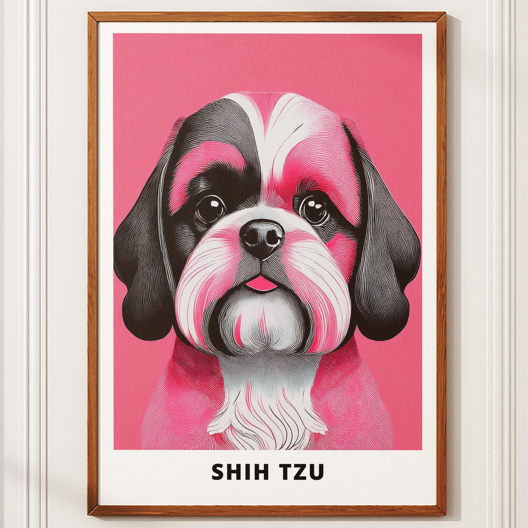 Shih Tzu Pink and Black Dog Series 1 image 10