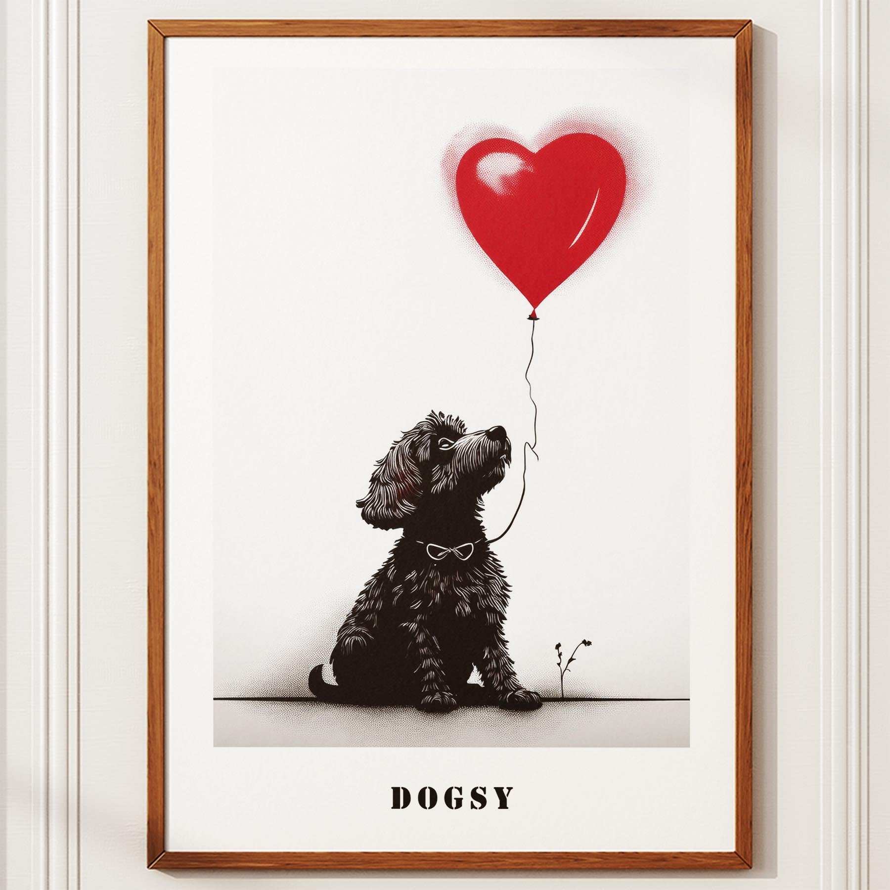 Maltese DOGSY Series inspired by the Art of Banksy with text Dogsy image 10