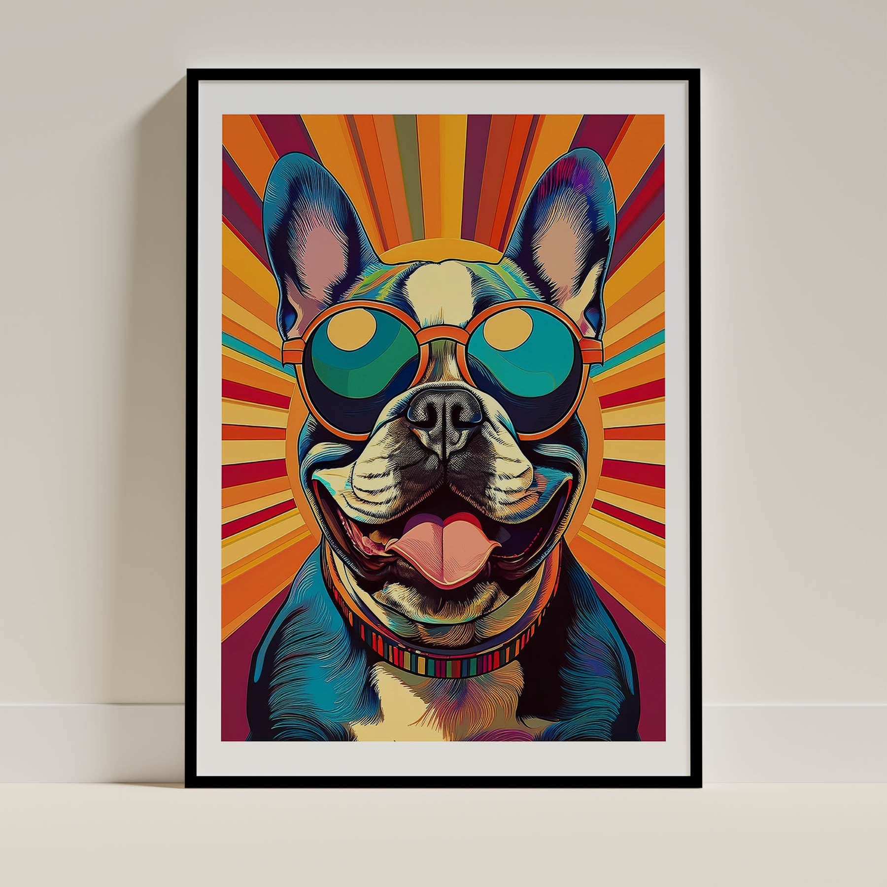 French Bull Dog In Colourful Sunnies 8 image 0