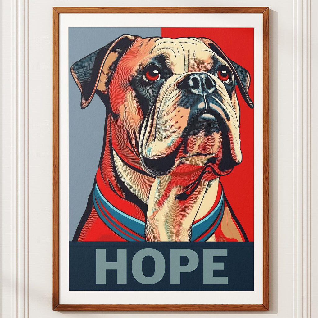 Bulldog HOPE Series Inspired by the Obama Poster image 10