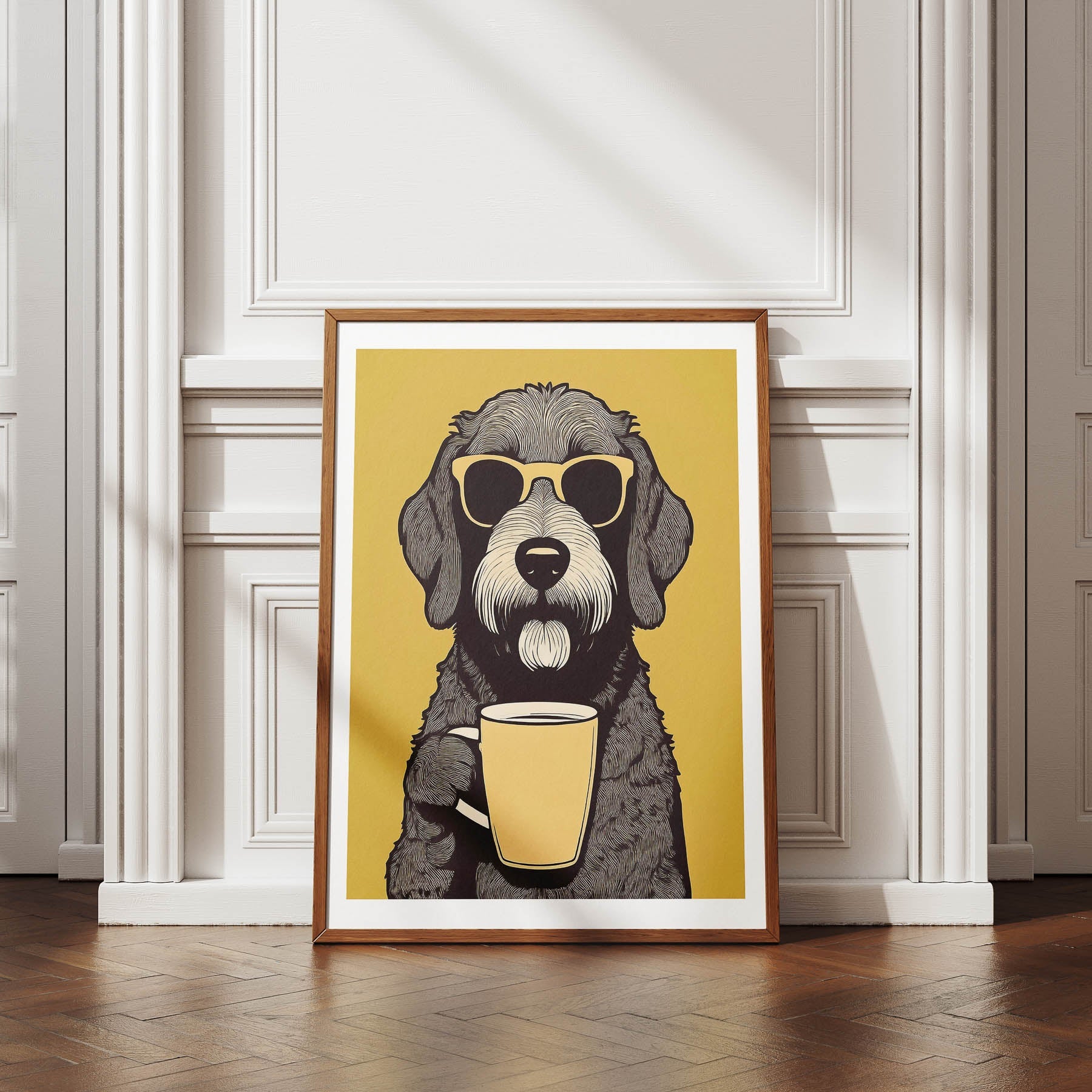 Labradoodle Chillin Coffee Dog image 4