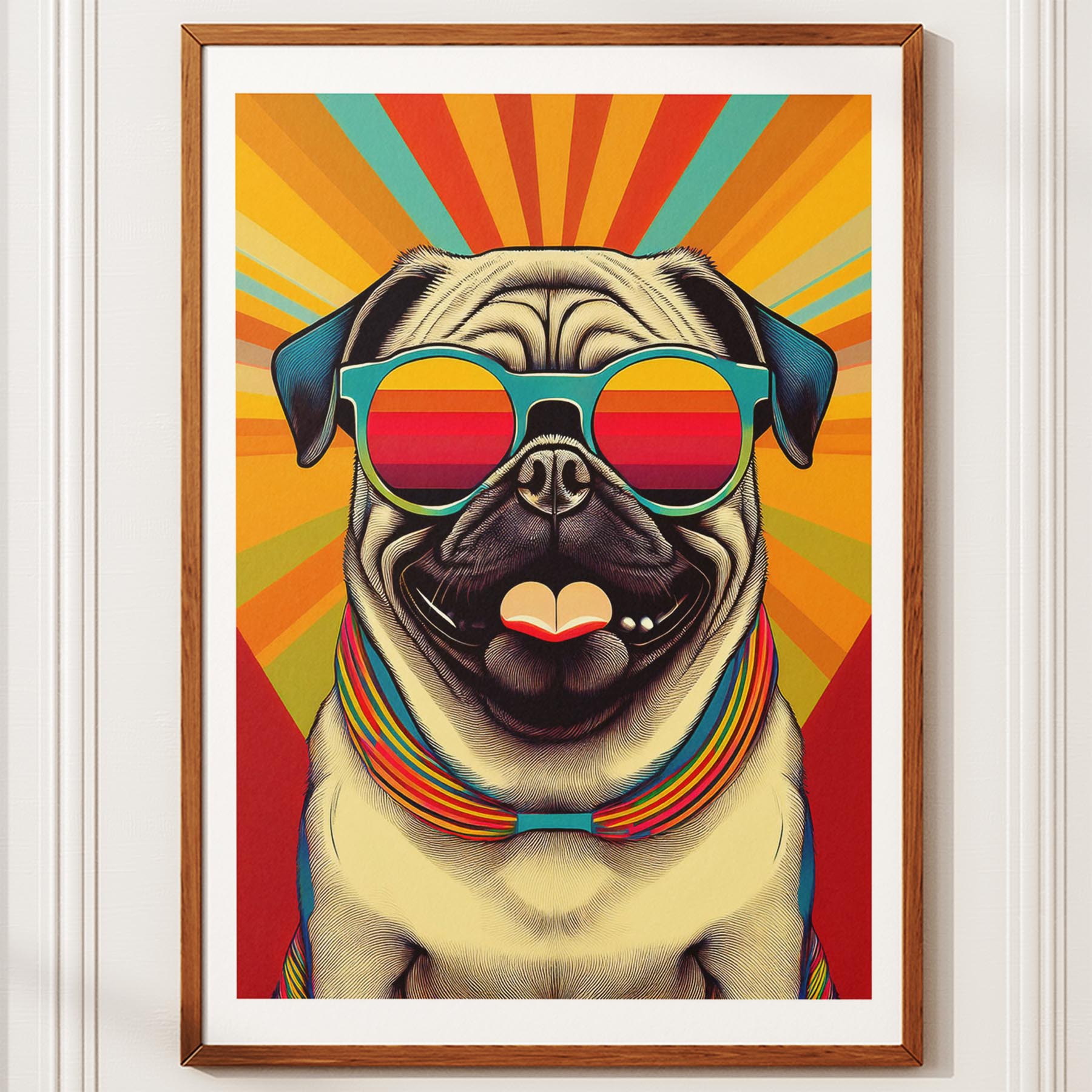 Pug In Colourful Sunnies 1 image 10