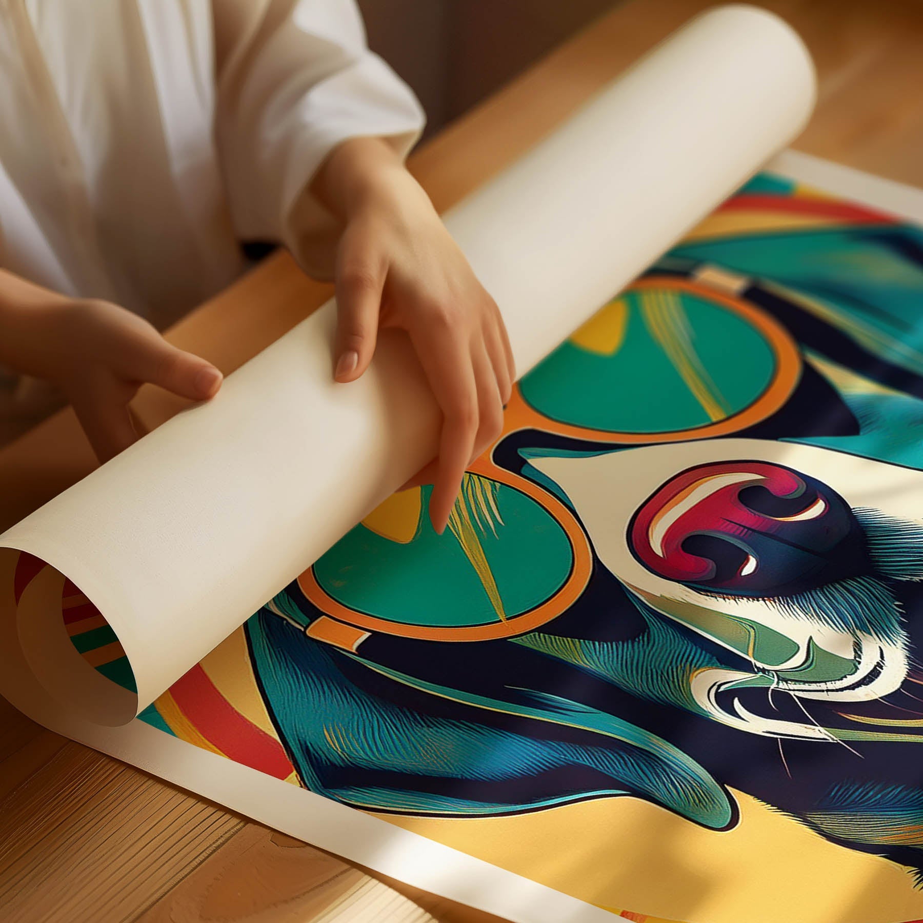 Labrador Dog In Colourful Sunnies 12 image 3