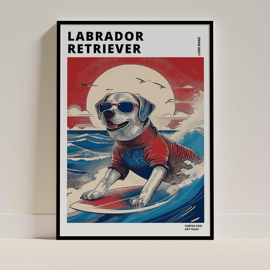 Labrador Retreiver Hokosai Surfer Dogs 1 image 0