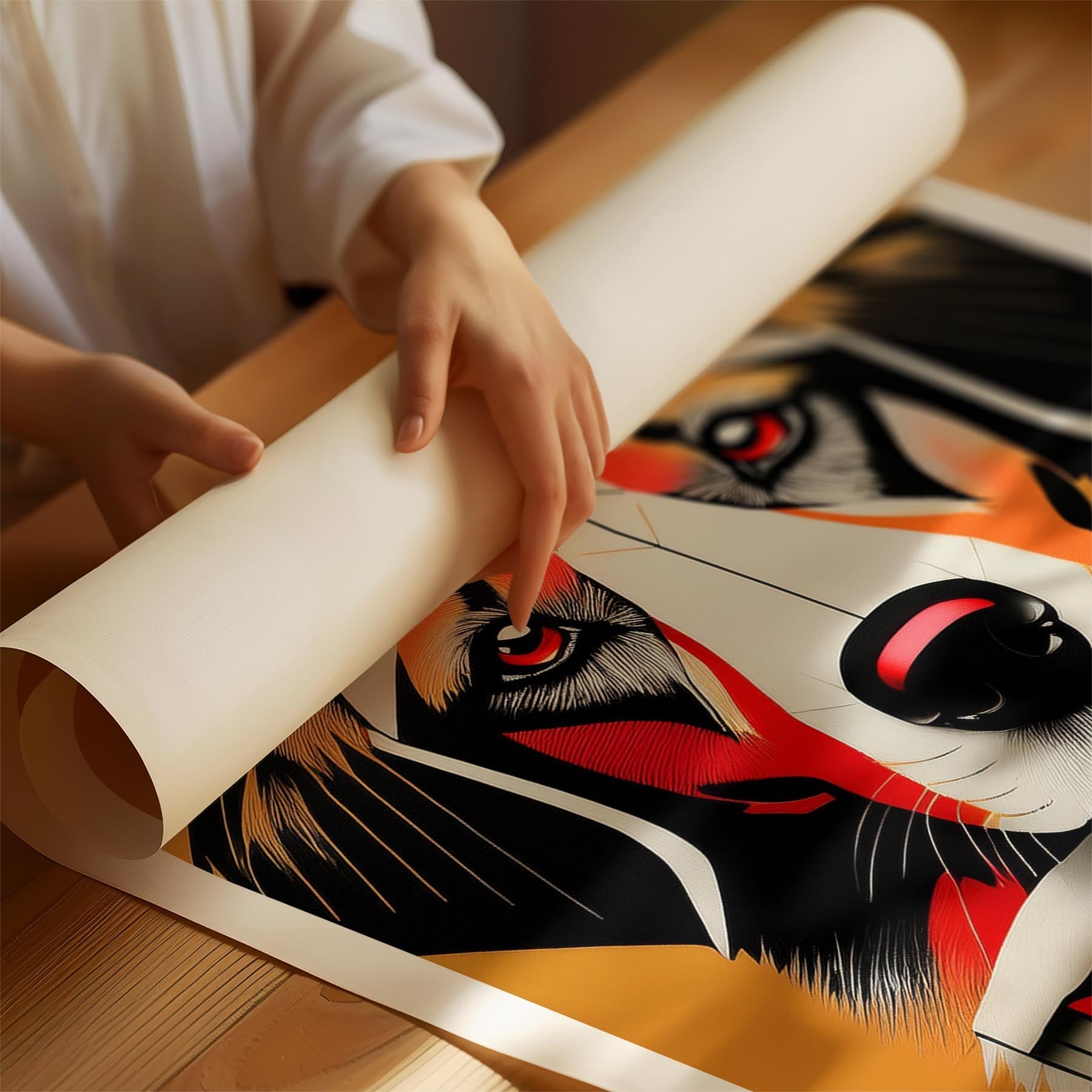 Maremma Geometric Orange Series image 1