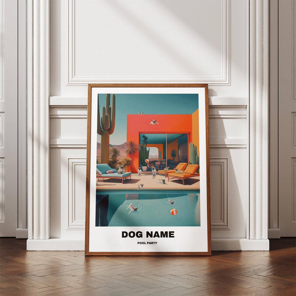 Pug Custom Pool Party WITH TEXT image 4