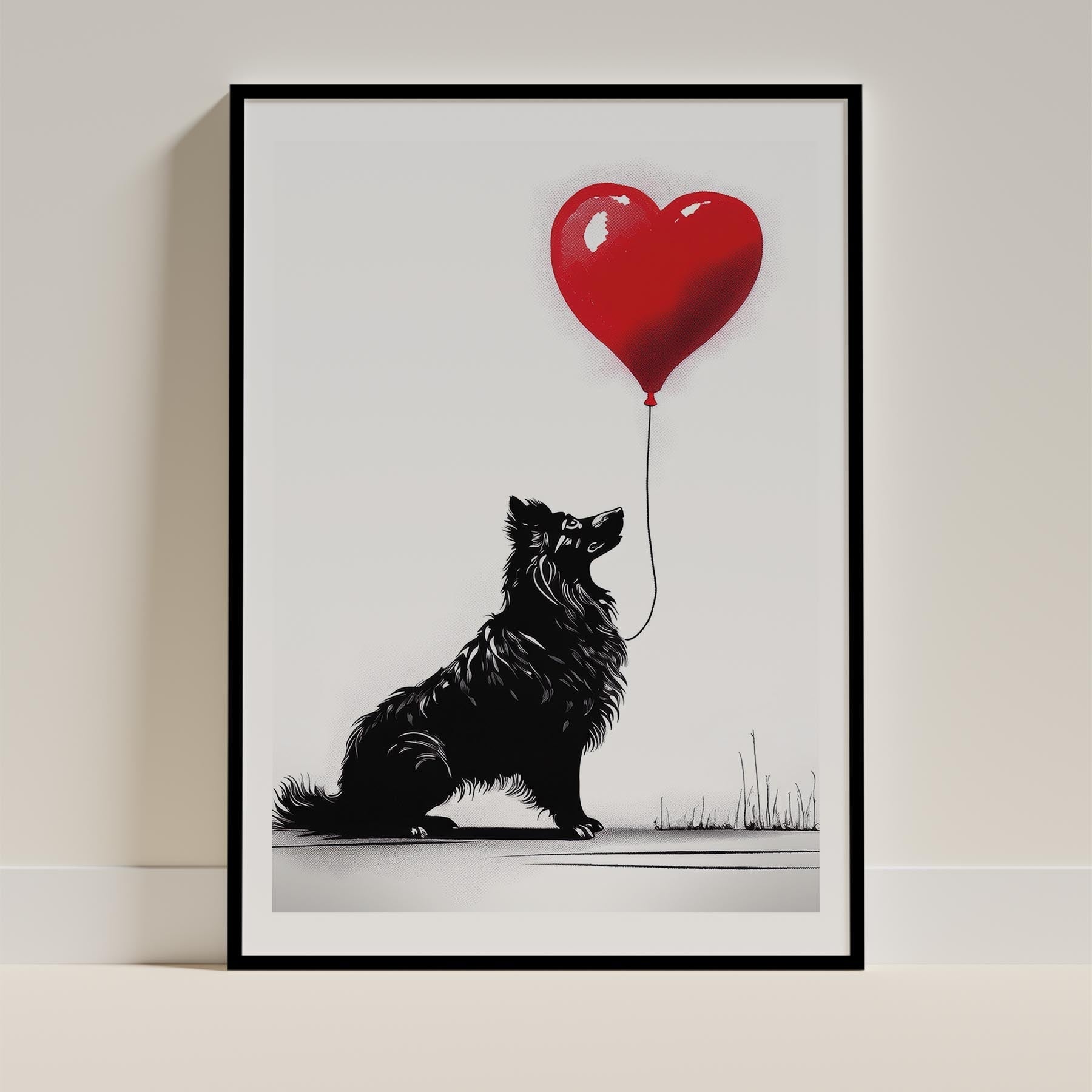 Shetland Sheepdog DOGSY Series inspired by the Art of Banksy image 0