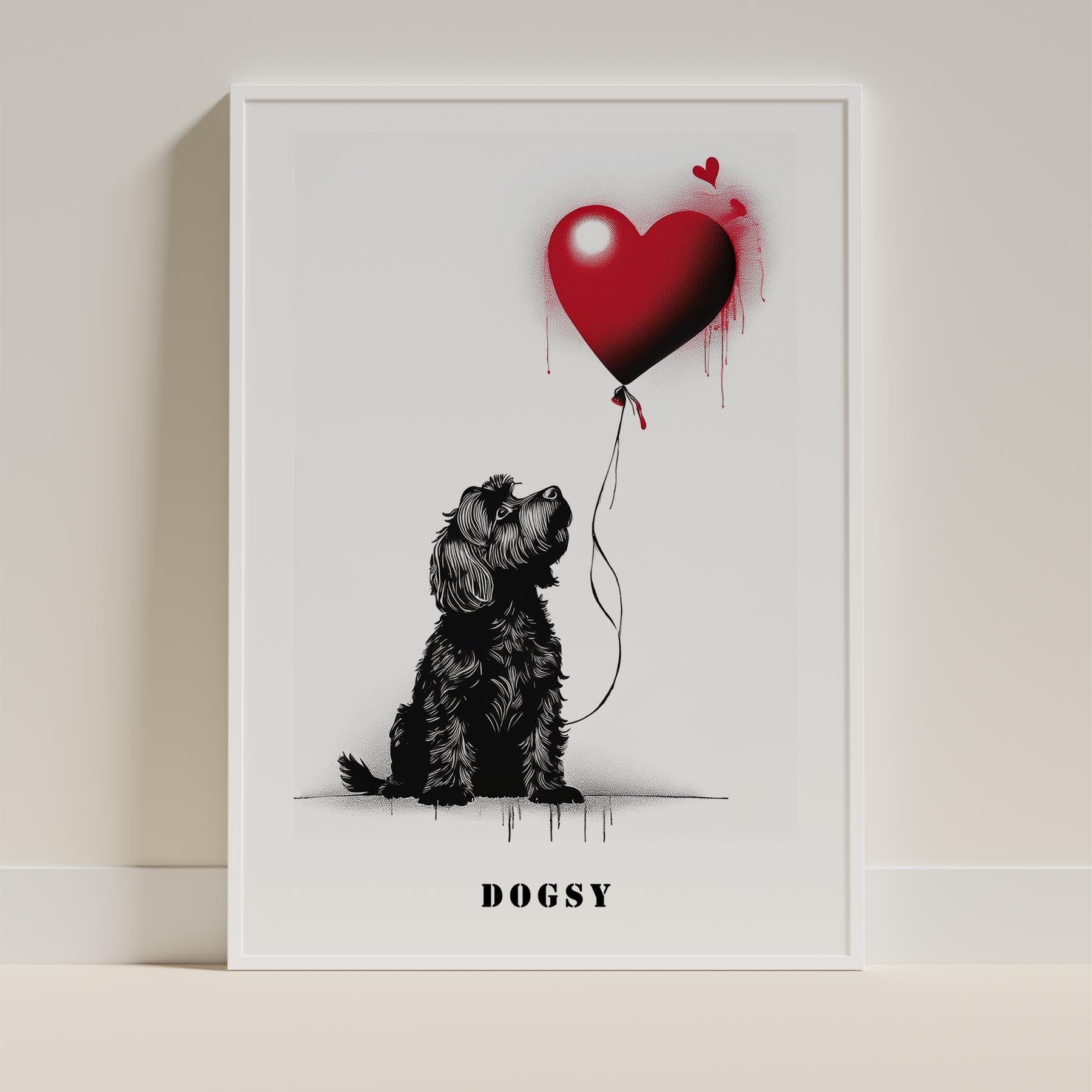 Australian Silky Terrier DOGSY Series inspired by the Art of Banksy with text Do image 9