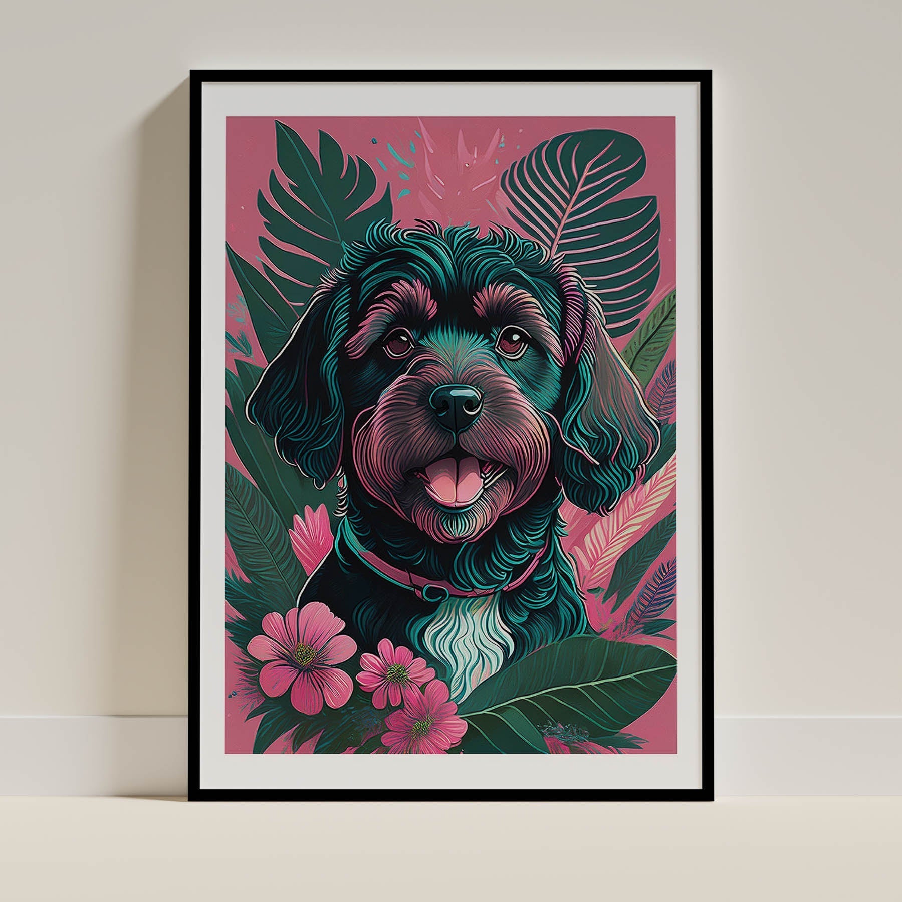 Cockapoo Flowery Dog image 0