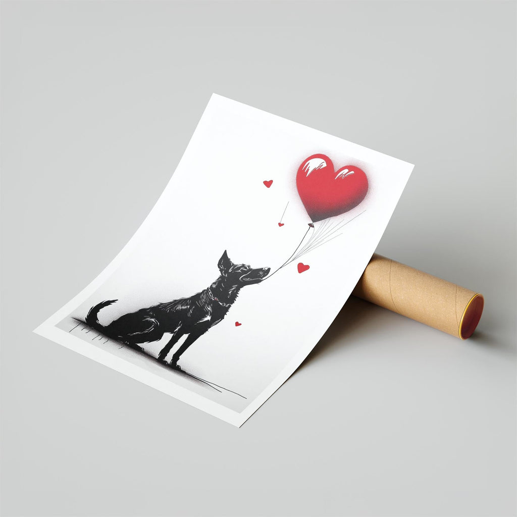 Saint Bernard LOVE Series Inspired by the Obama Poster image 0