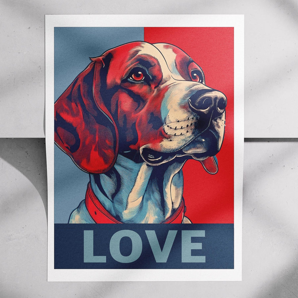 English Setter LOVE Series Inspired by the Obama Poster image 7