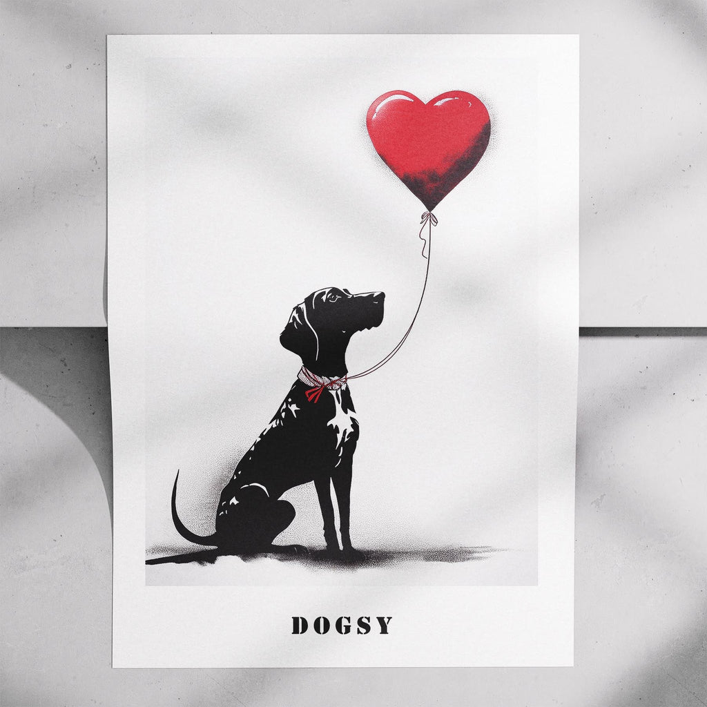 English Pointer DOGSY Series inspired by the Art of Banksy with text Dogsy image 7