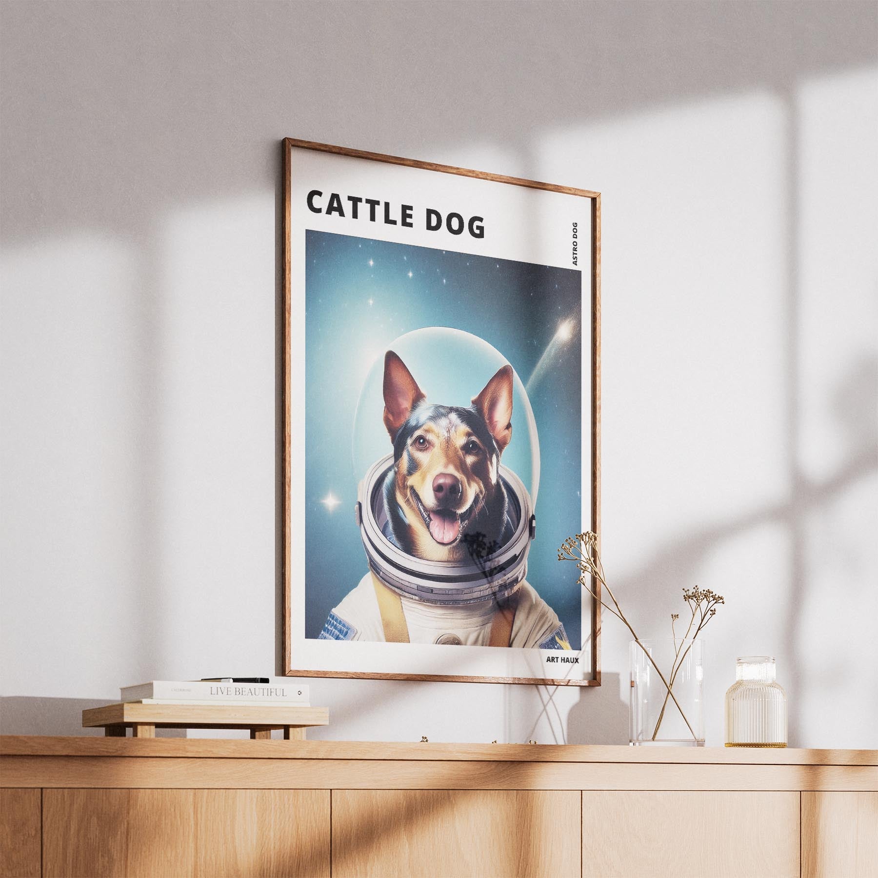 Cattle Dog Astronaut Dog Series with Text Astro Dog image 5