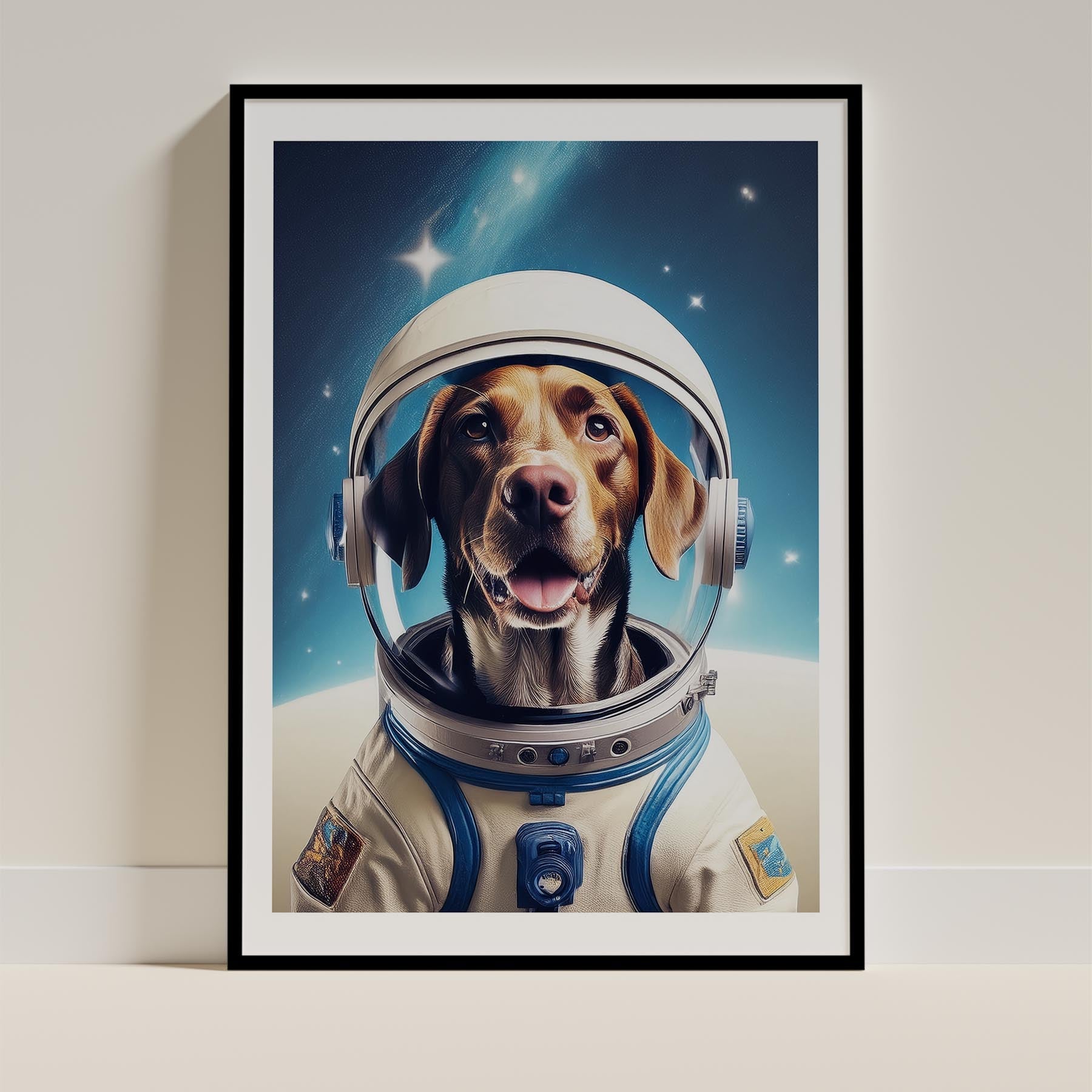 German Pointer Astronaut Dog Series image 0