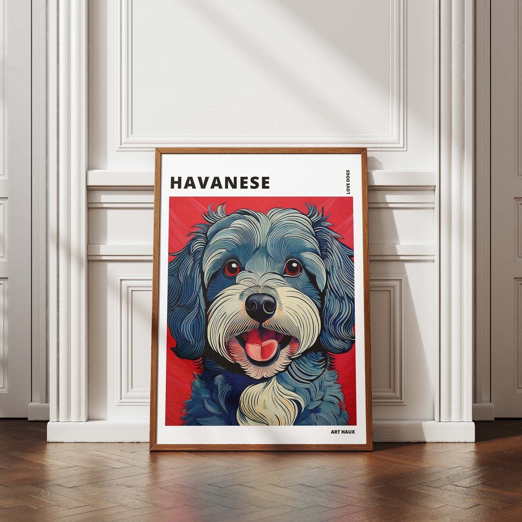 Havanese Hokusai Japanese Inspired Dog Series with Text image 4
