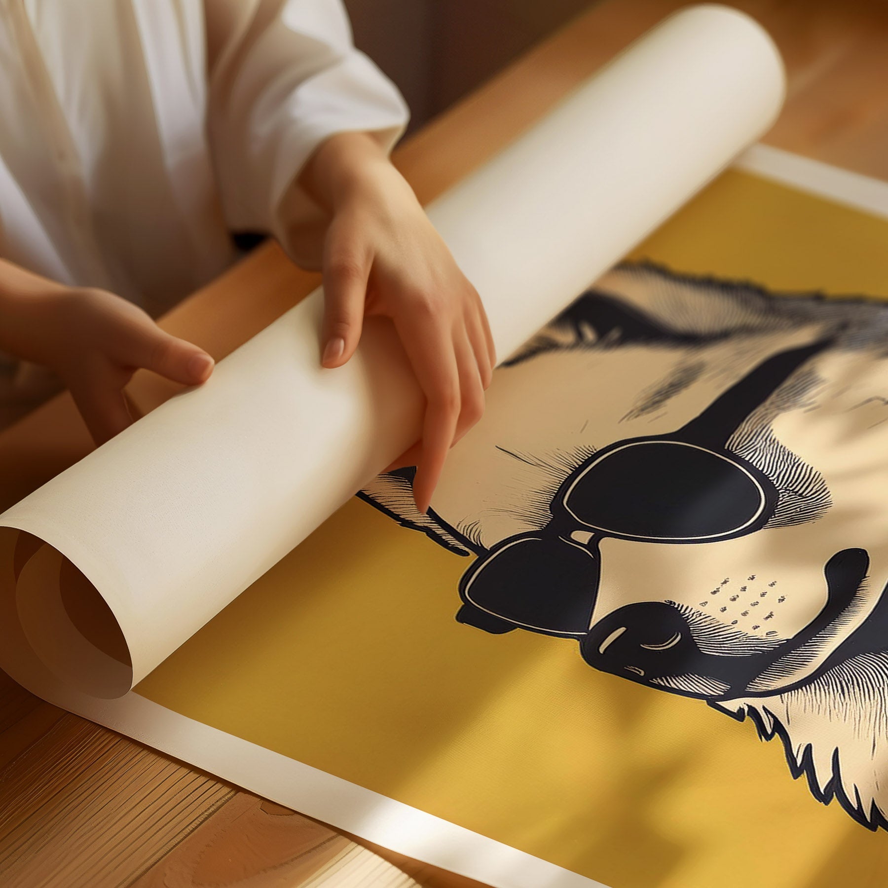 Samoyed Chillin Coffee Dog image 3