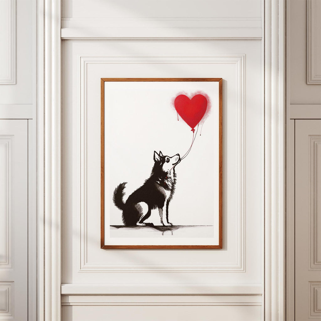 Alaskan Malamute DOGSY Series inspired by the Art of Banksy image 3