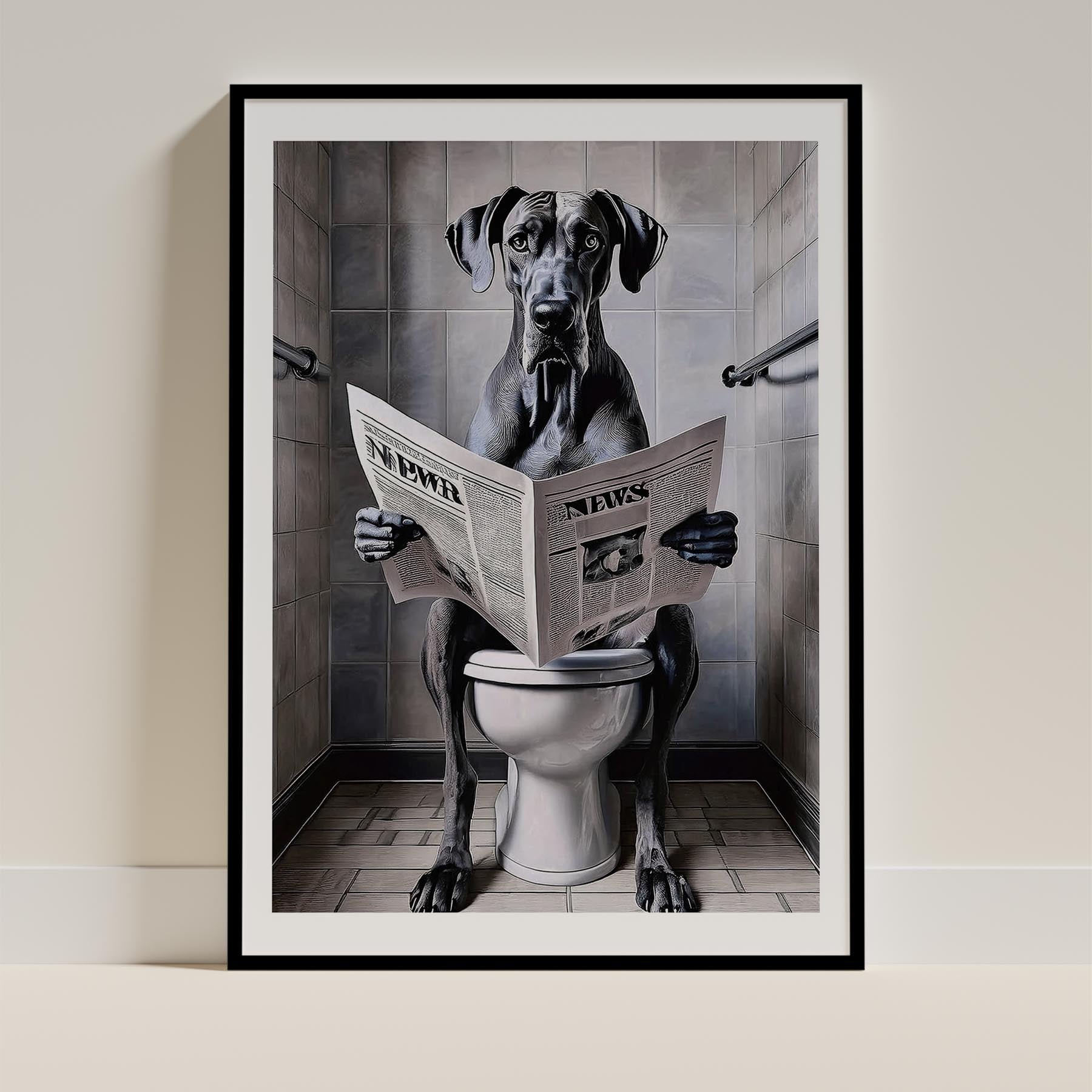 Great Dane Toilet Humour Dog Series 1 image 0