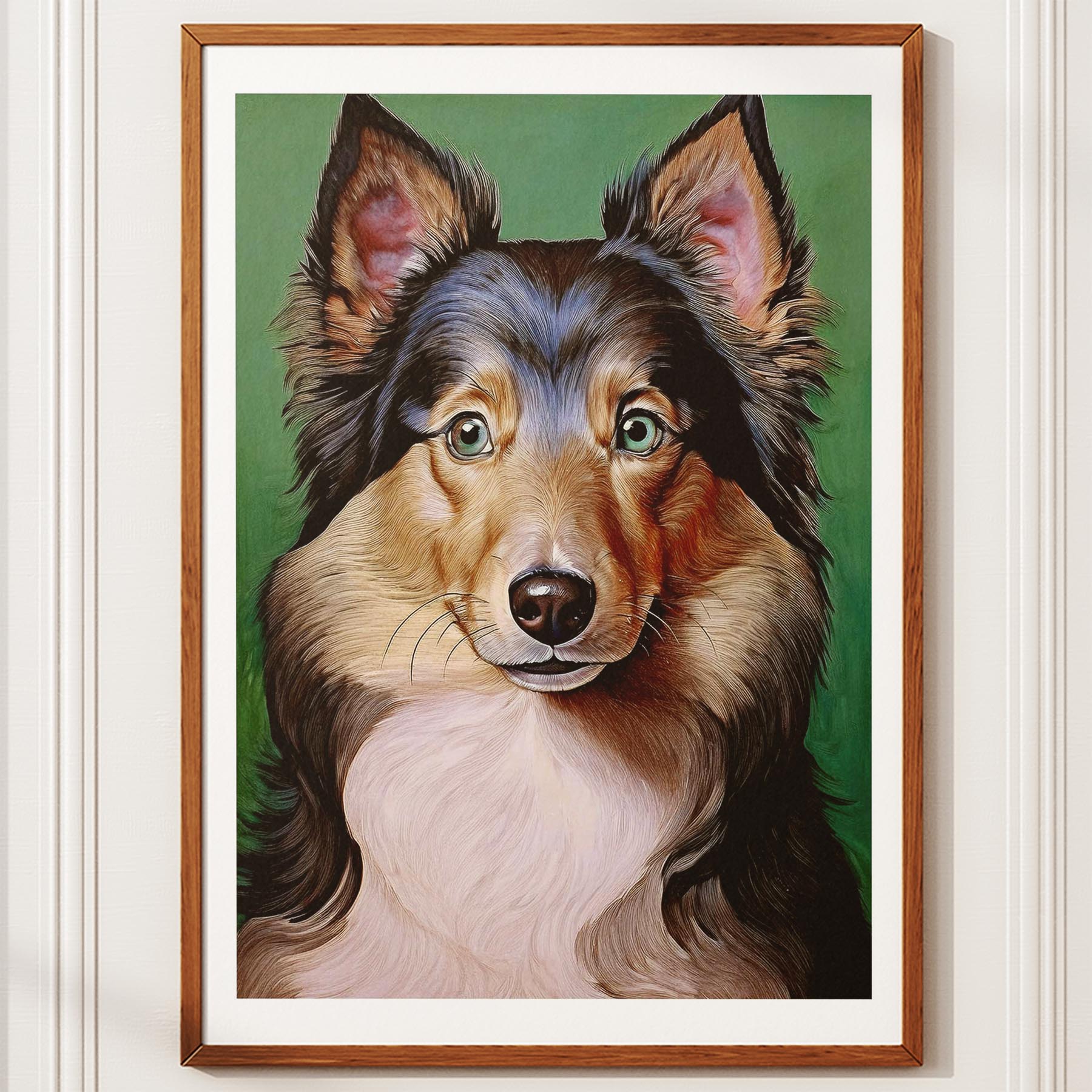 Shetland Sheepdog Green Painted Series image 10