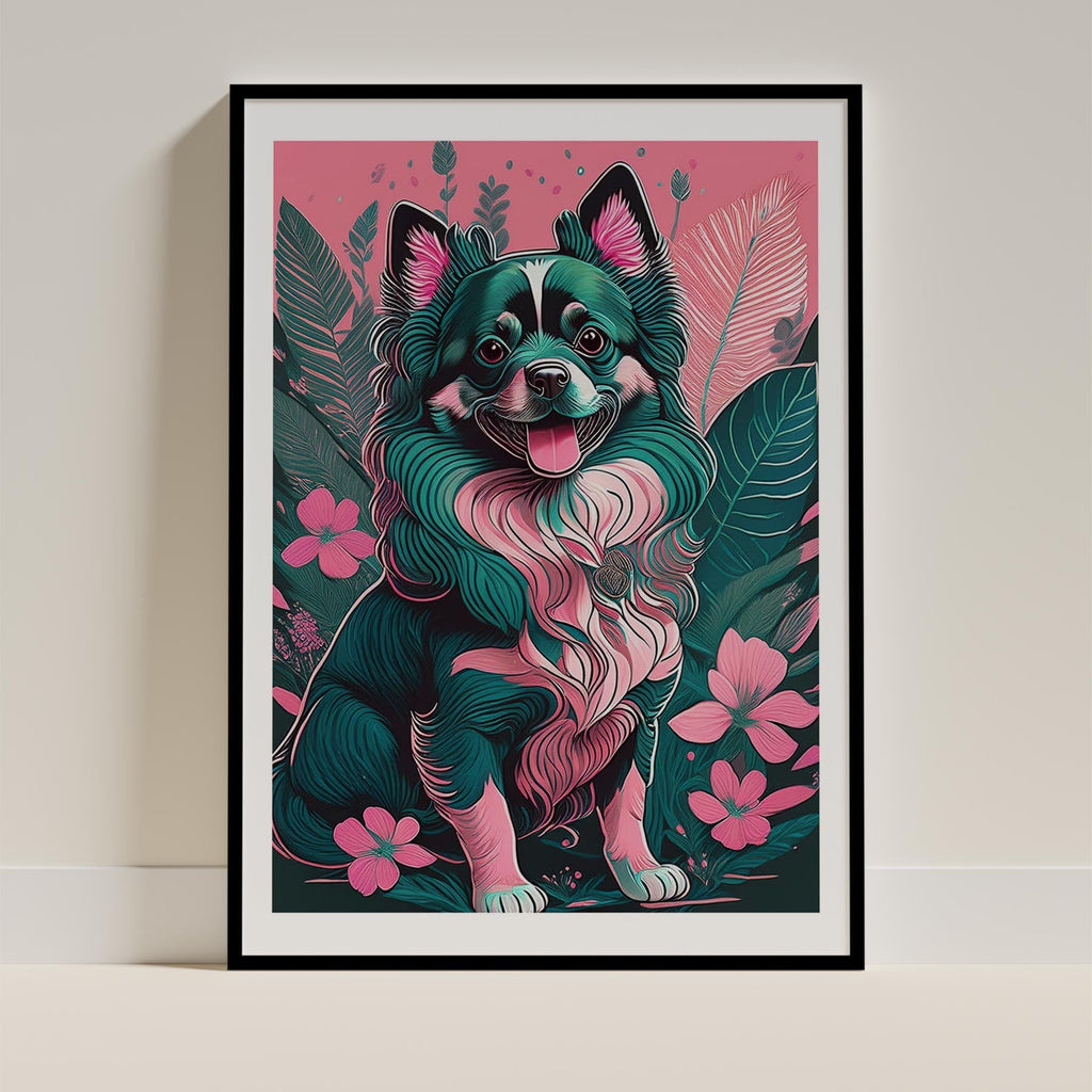 German Spitz Flowery Dog image 11