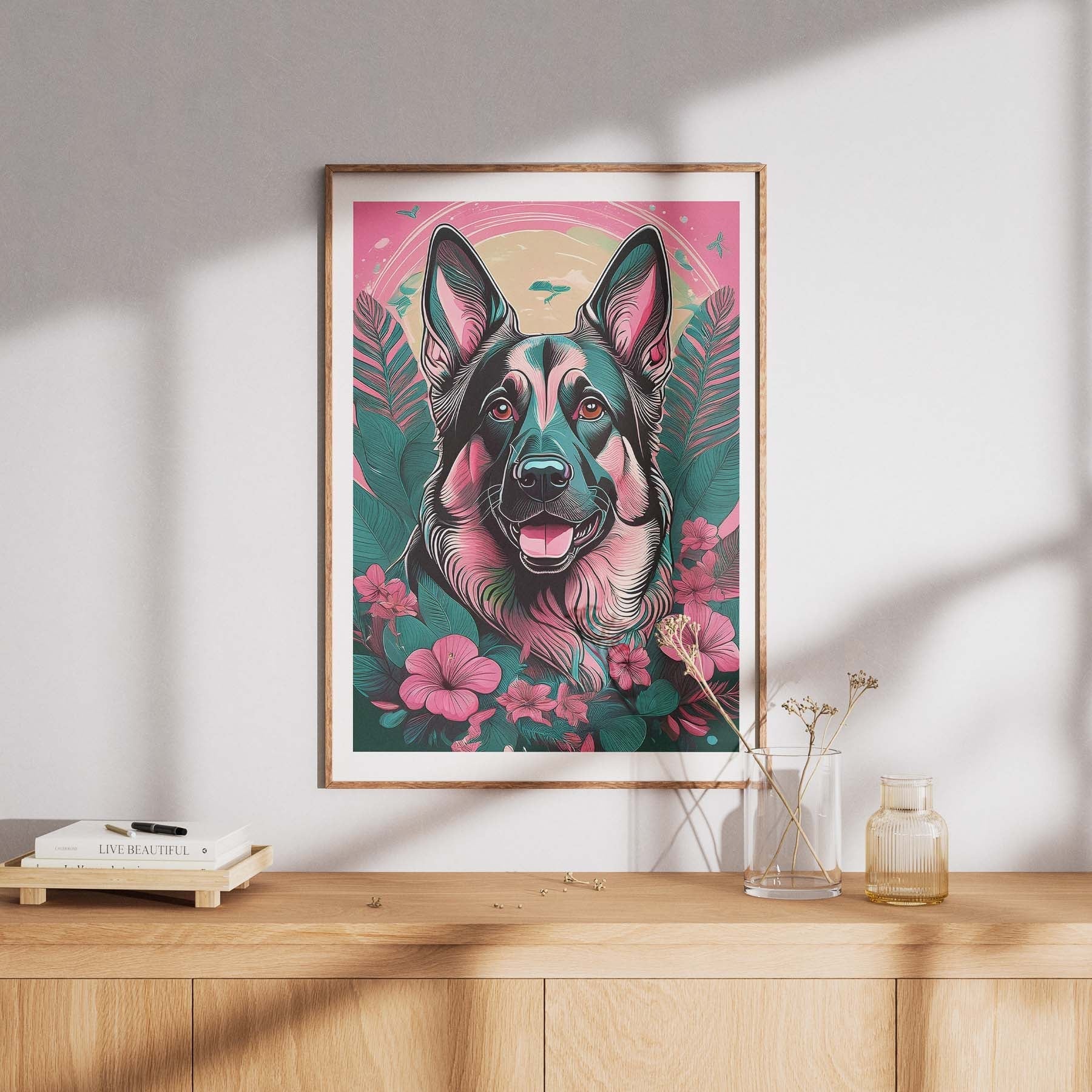 German Shepherd Flowery Dog image 8