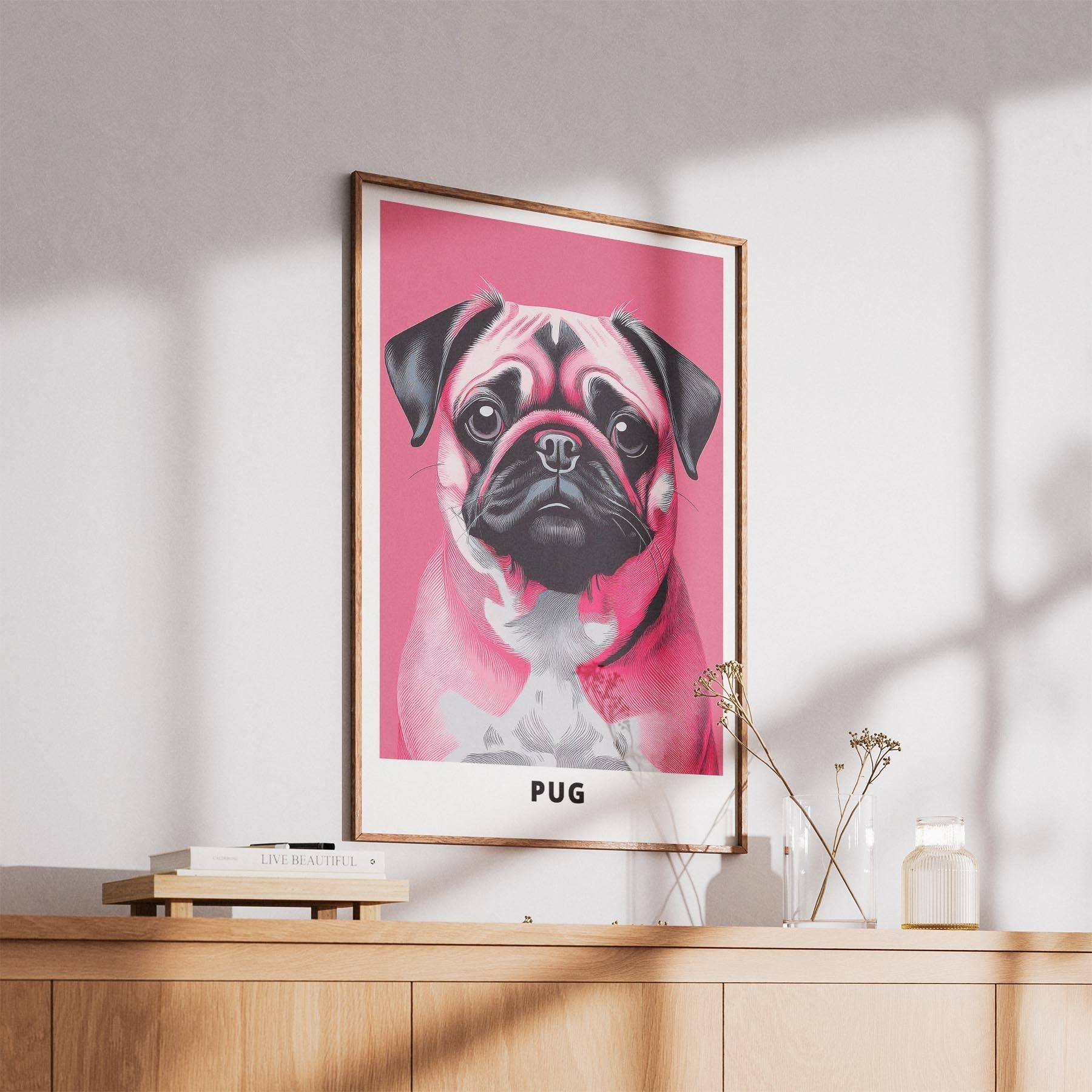 Pug Pink and Black Dog Series 1 image 5