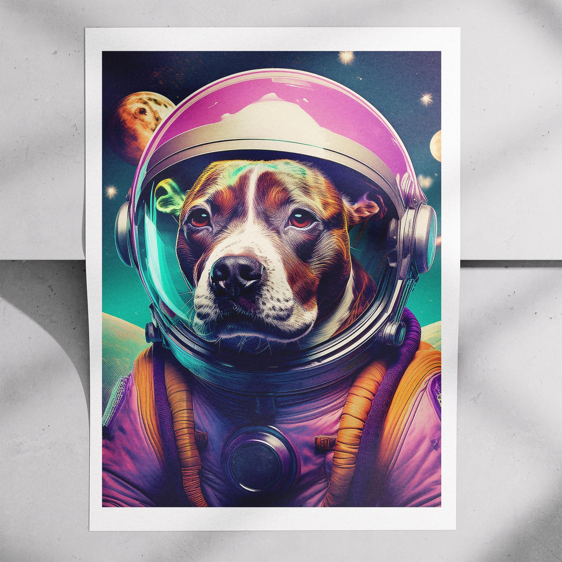 Staffordshire Bull Terrier Space Dogs Series image 7