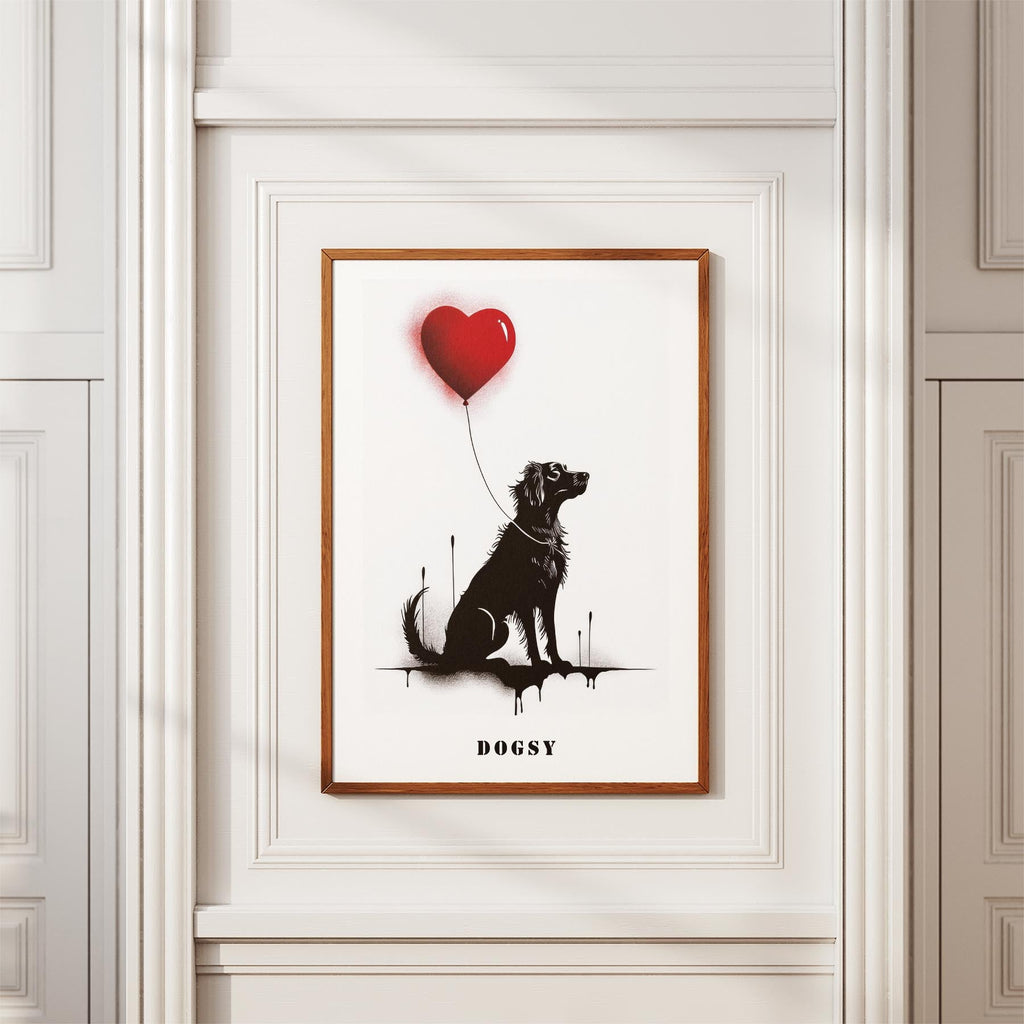 Afghan DOGSY Series inspired by the Art of Banksy with text Dogsy image 3