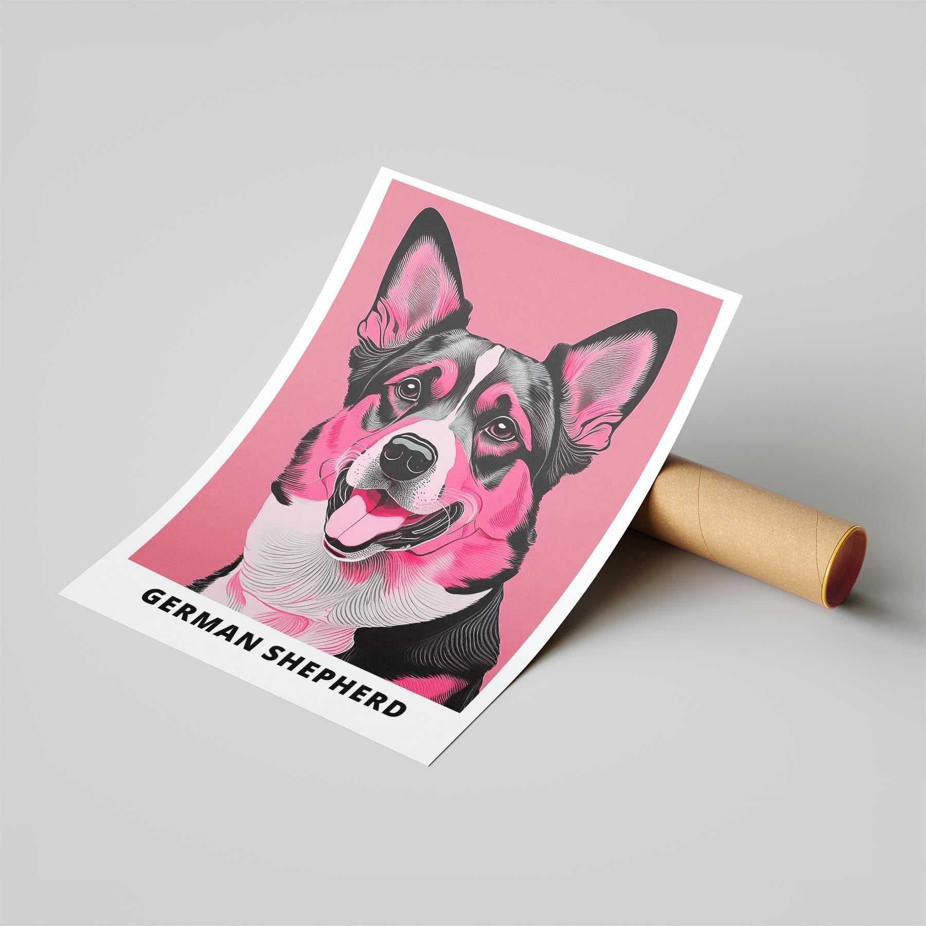 German Shepherd Pink and Black Dog Series 1 image 6
