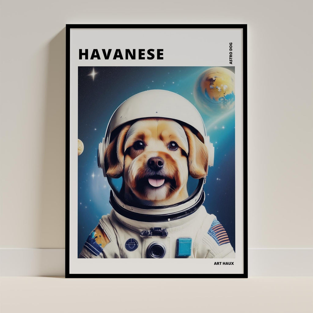Havanese Astronaut Dog Series with Text Astro Dog image 11
