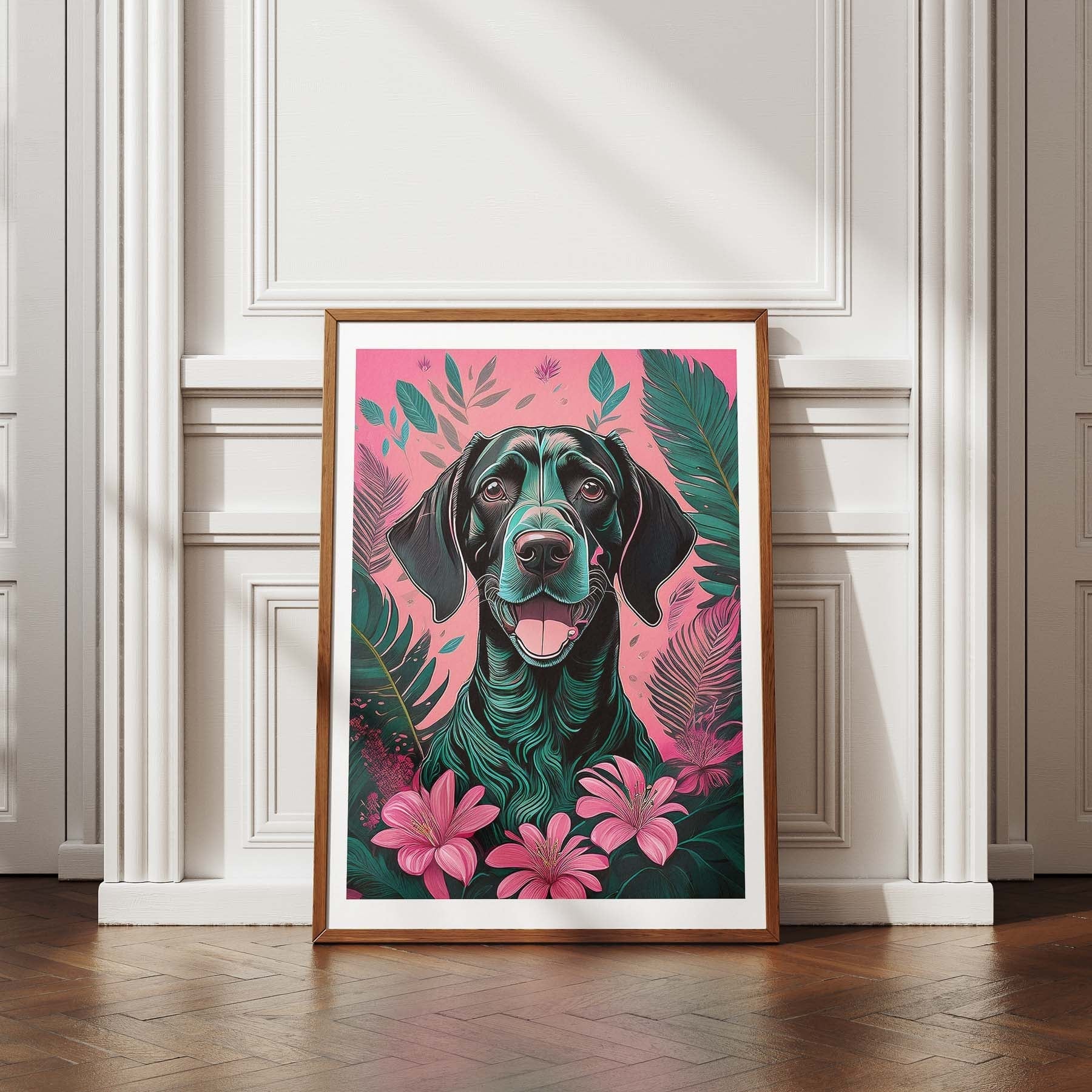 German Pointer Flowery Dog image 4