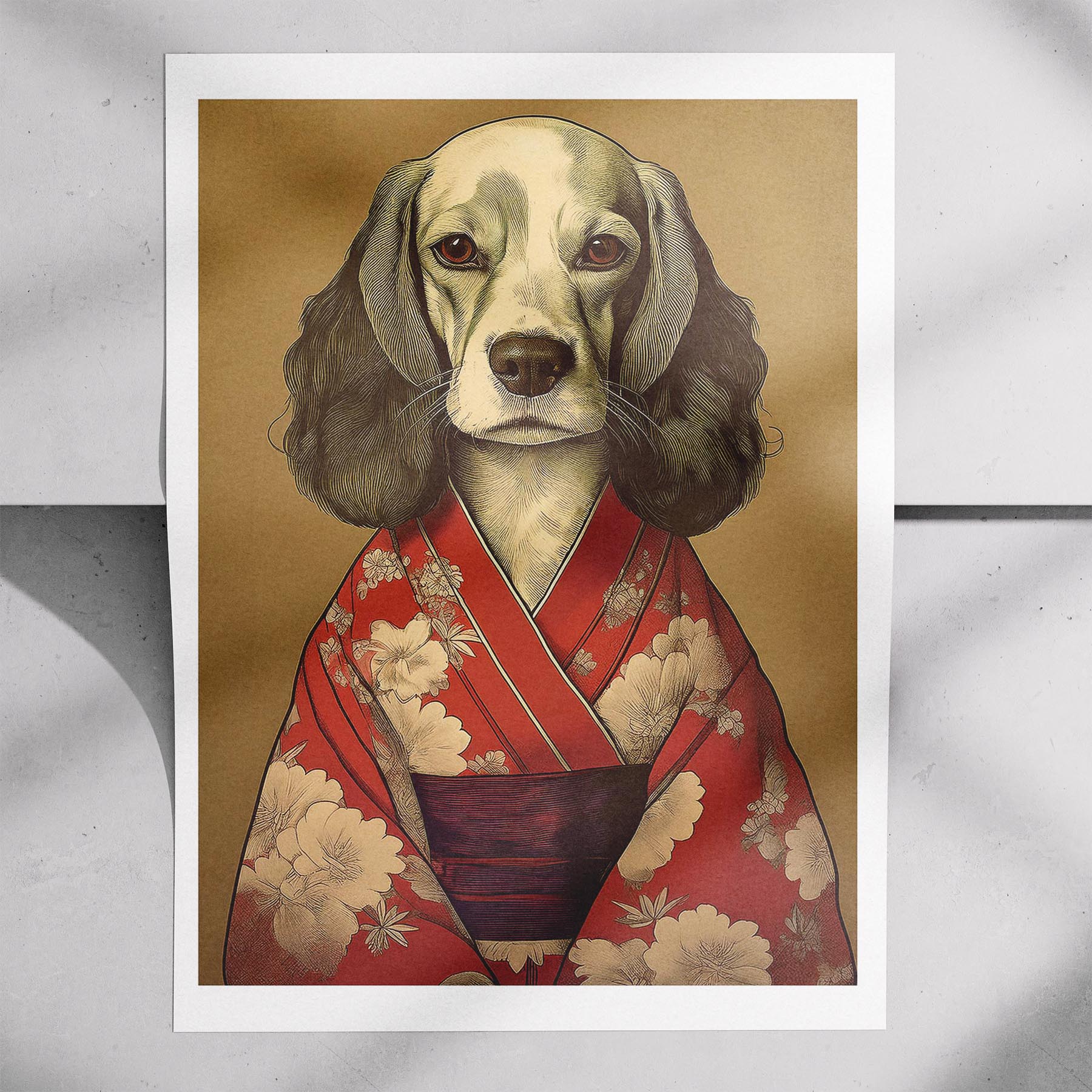 Cocker Spaniel Japanse Kimono Dog Series image 7