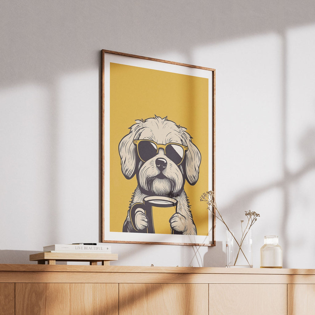 Maltese Chillin Coffee Dog image 6