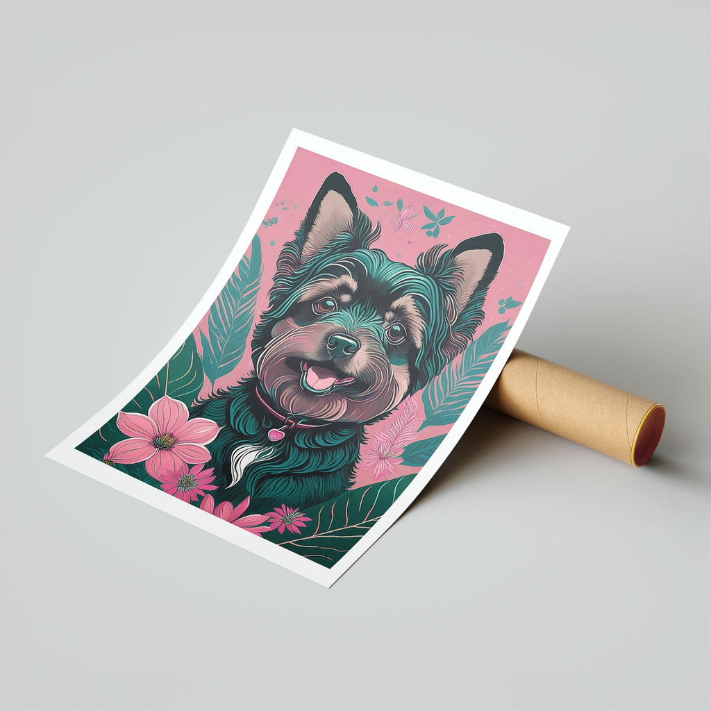 Yorkipoo Flowery Dog image 7