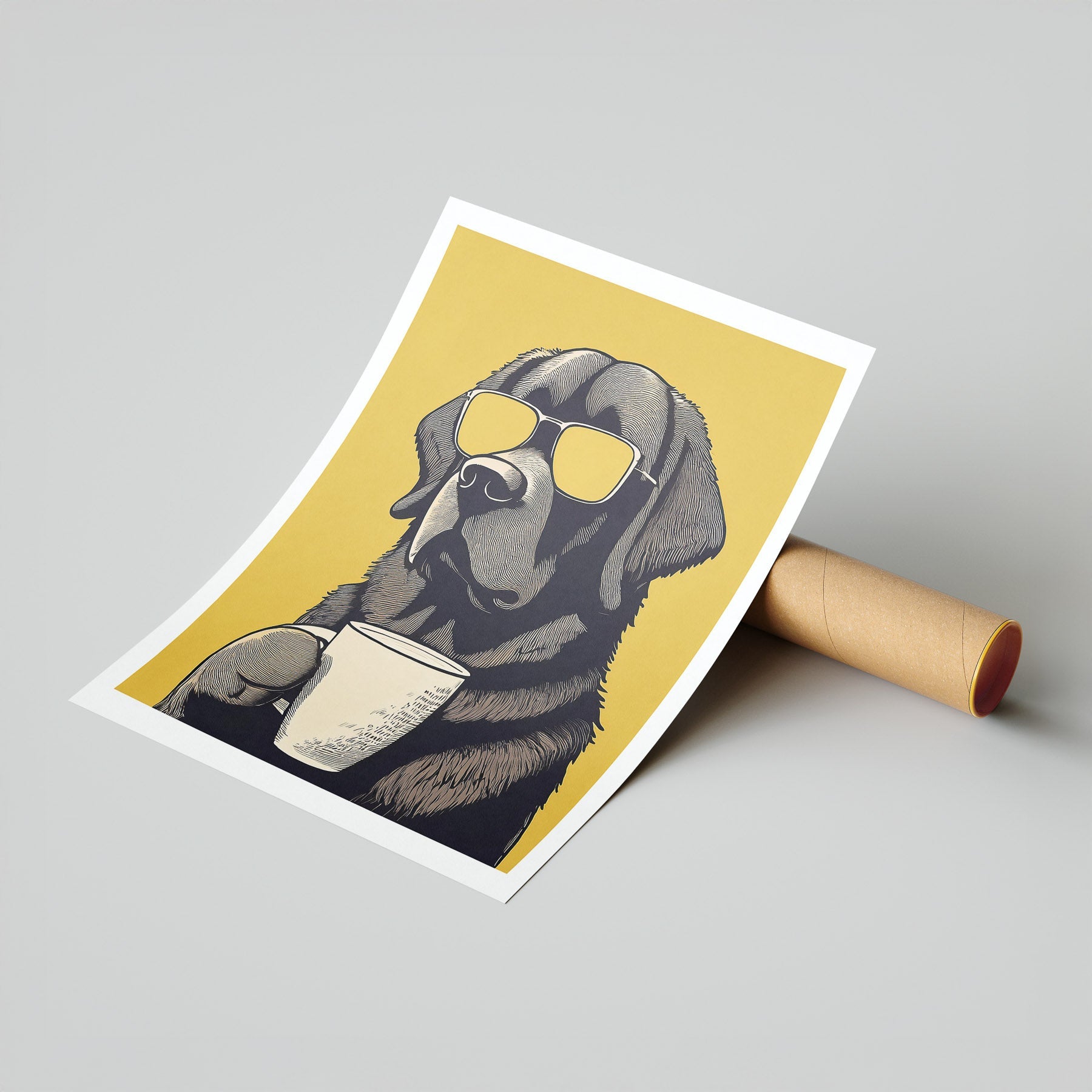 Newfoundland Chillin Coffee Dog image 7