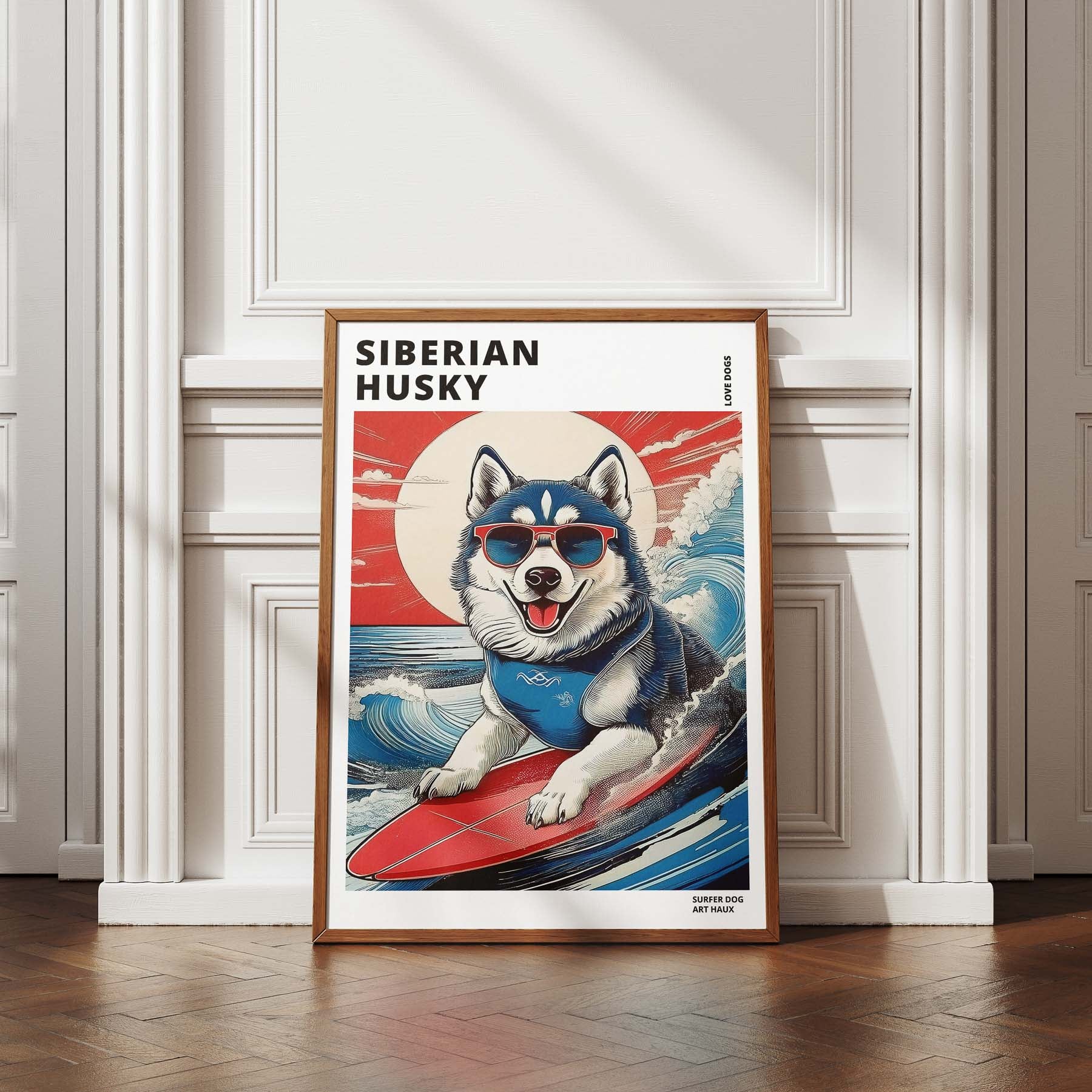 Siberian Husky Hokosai Surfer Dogs 1 image 3