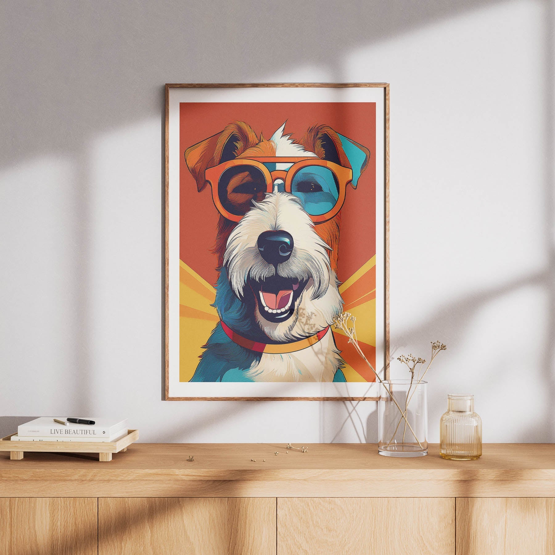 Fox Terrier In Colourful Sunnies 1 image 8