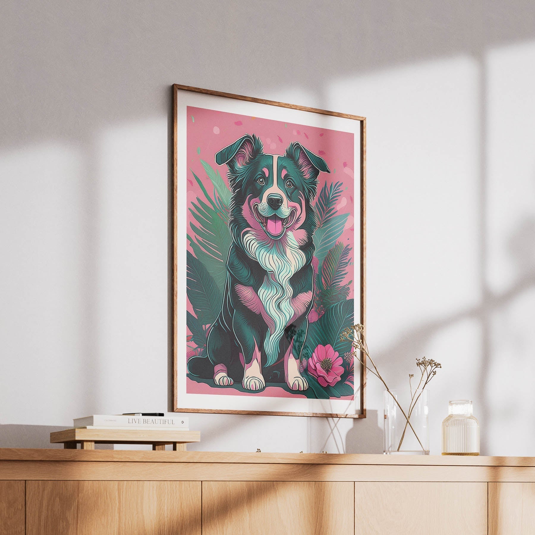 Australian Shepherd 2 Flowery Dog image 6
