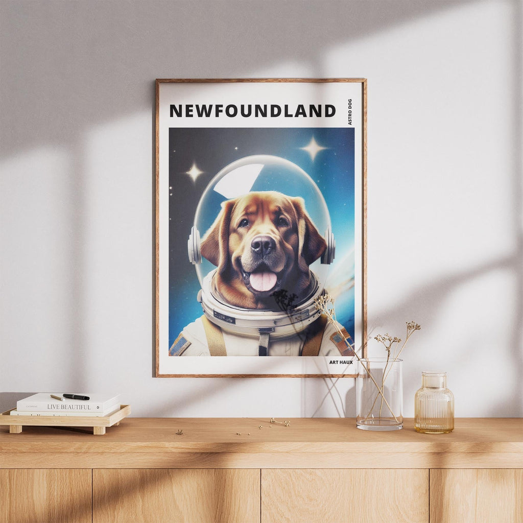 Newfoundland Astronaut Dog Series with Text Astro Dog image 8
