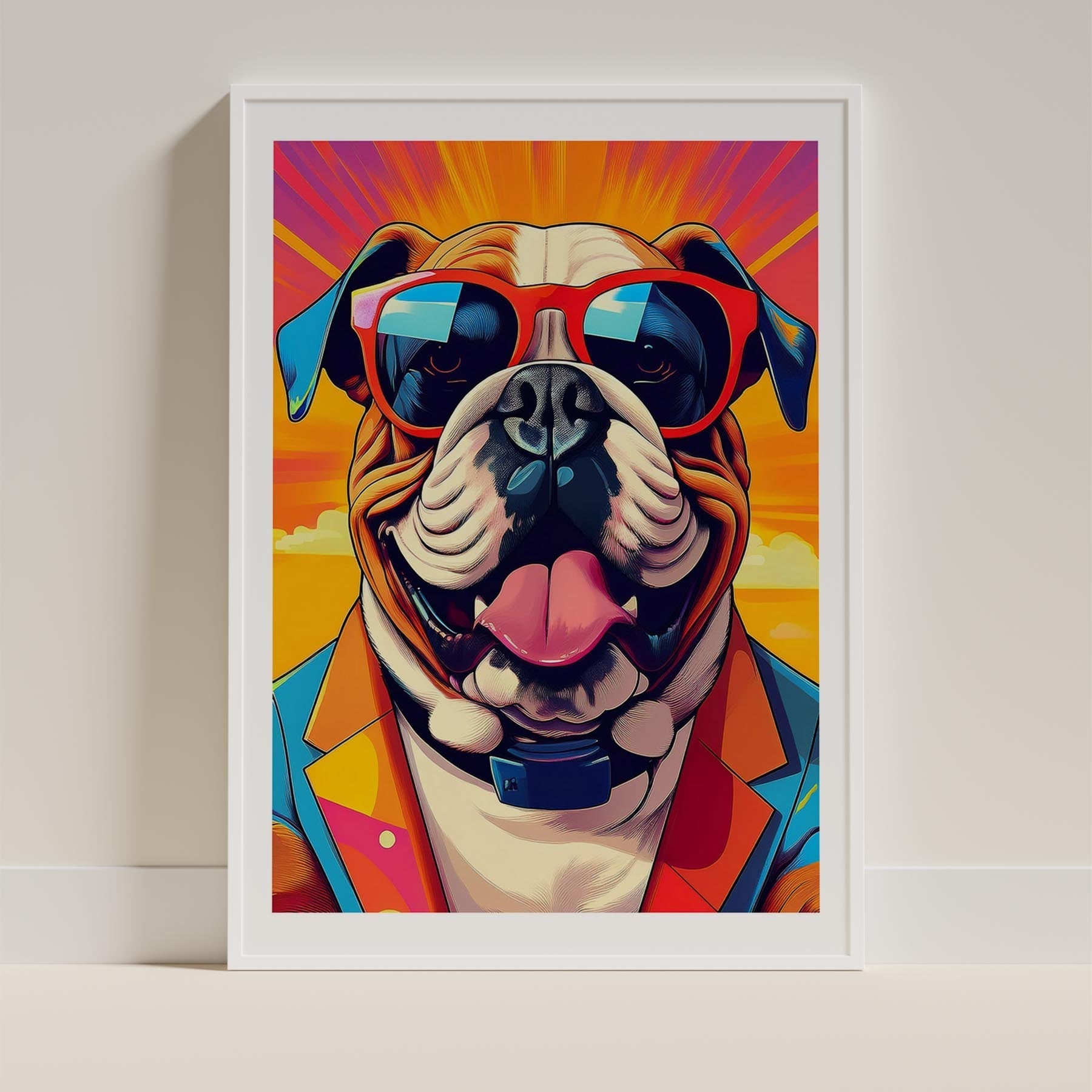 Bull Dog In Colourful Sunnies 3 image 9