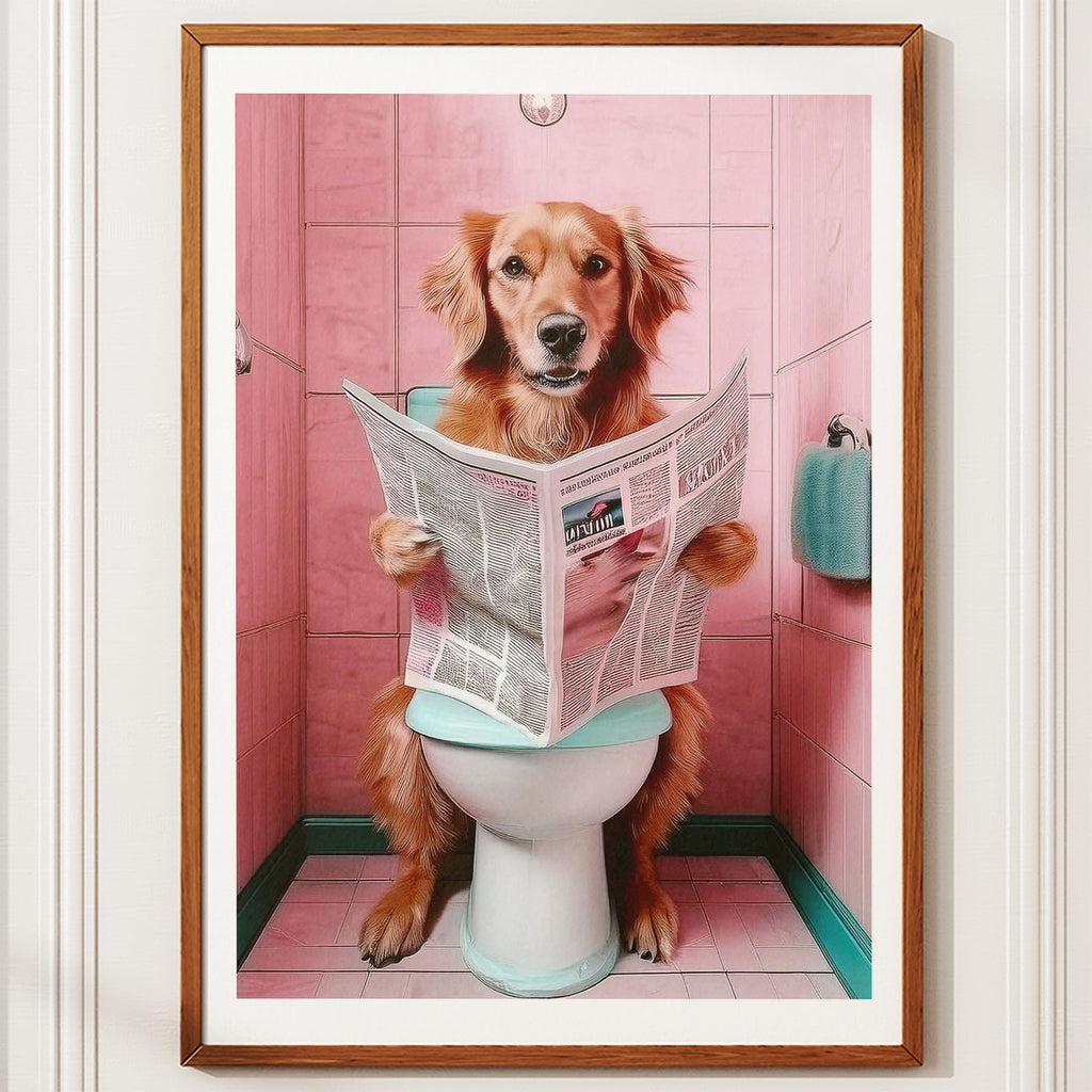 Golden Retriever Toilet Humour Dog Series 4 image 10
