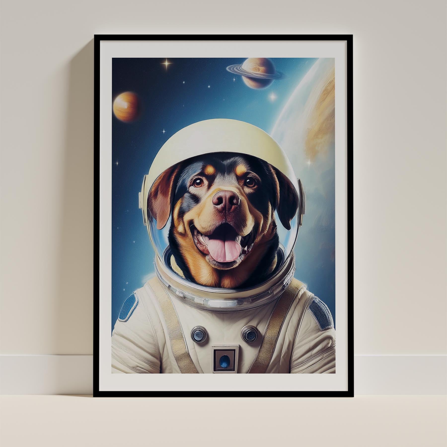 Rottweiler Astronaut Dog Series image 11